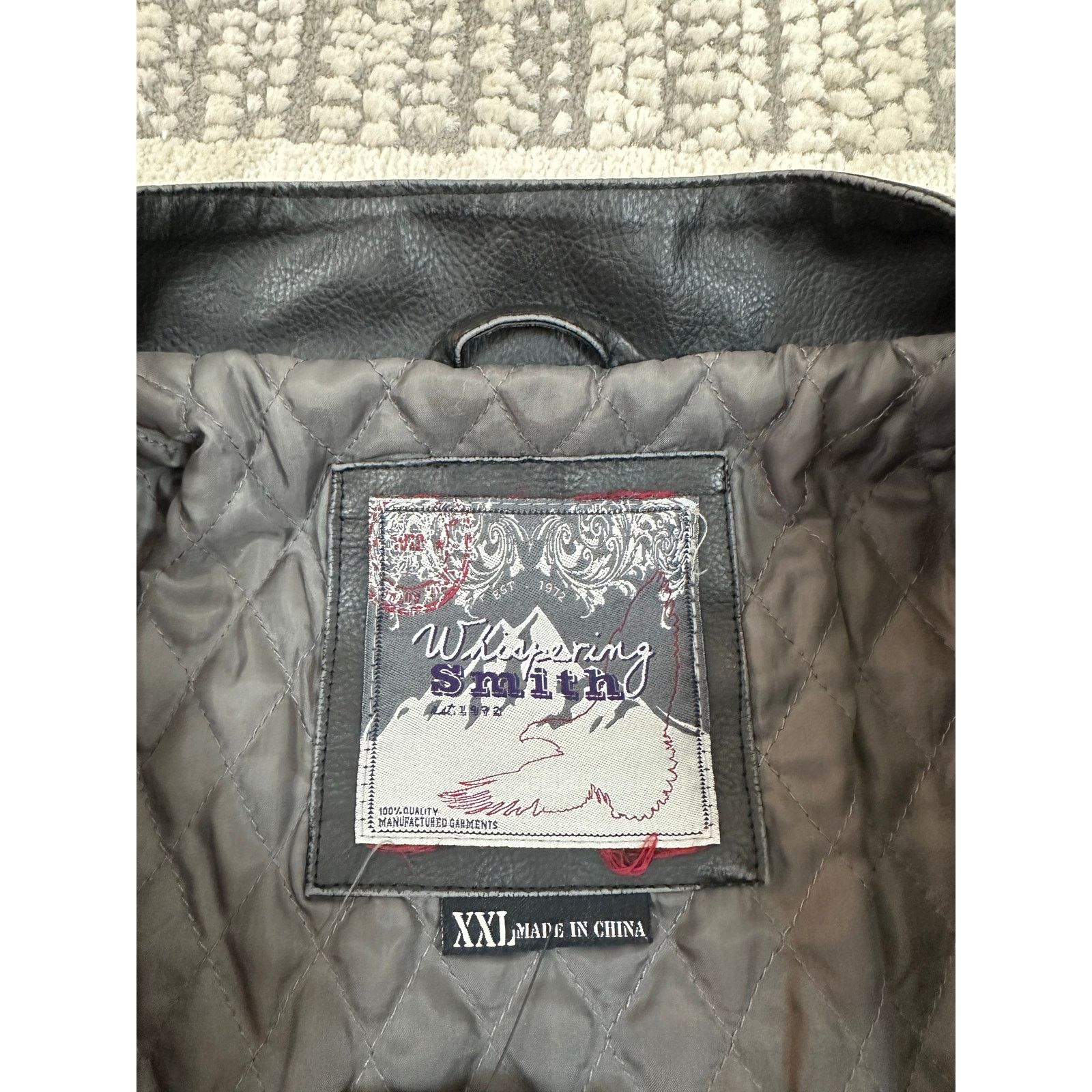 Other Vintage black leather biker bomber jacket Size US XXL / EU 58 / 5 - 3 Thumbnail