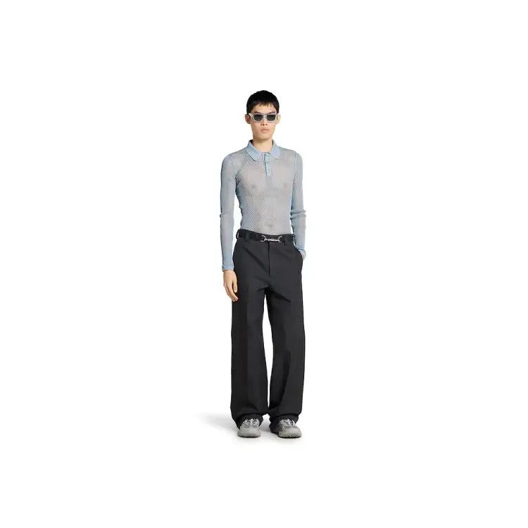 Gucci o1loc1c1225 824321 Cotton Fabric Blend Pant in Dark Blue Size US 34 / EU 50 - 6 Thumbnail