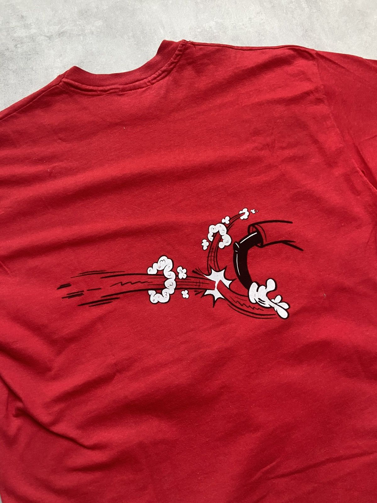 Band Tees 90’s vintage og nervous records new york red tee made in usa Size US XL / EU 56 / 4 - 12 Thumbnail