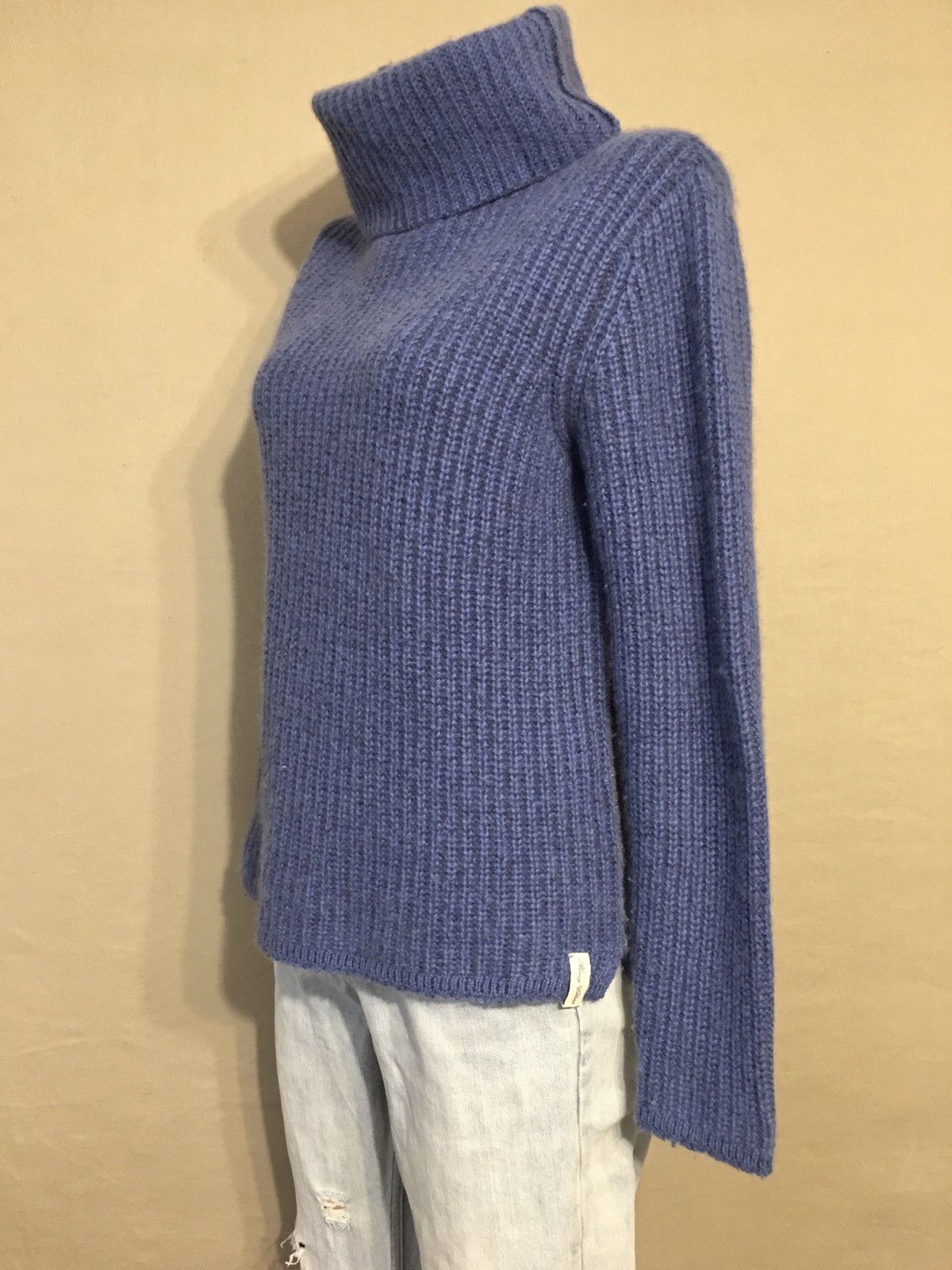 Other Henry Christ Hamburg Blue Cotton Cashmere Knit Sweater Size M / US 6-8 / IT 42-44 - 4 Thumbnail