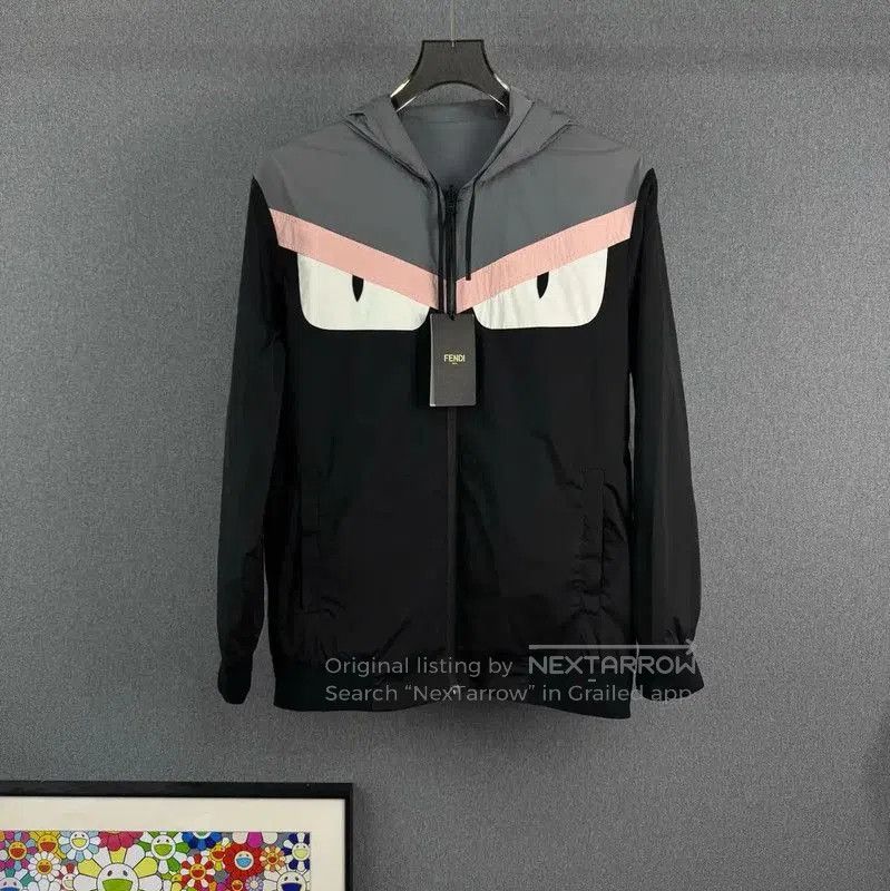 Fendi Fendi Black Men's Zip-up Jacket . Size US M / EU 48-50 / 2 - 1 Thumbnail