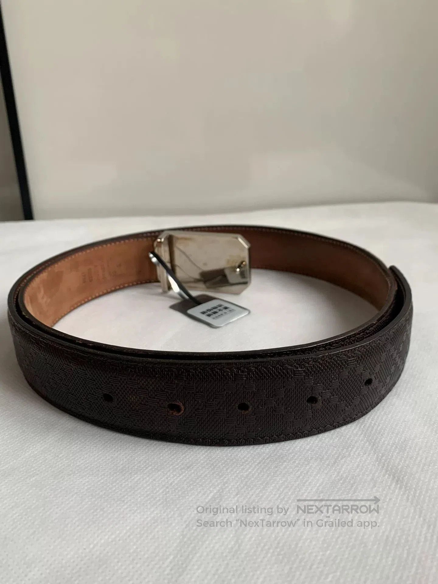 Gucci Gucci Square Buckle Embossed Belt. Size ONE SIZE - 6 Thumbnail