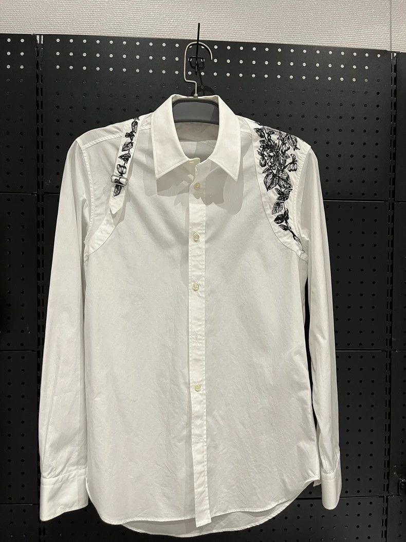 Alexander Mcqueen Embroidered Long Sleeve Shirt- DMC