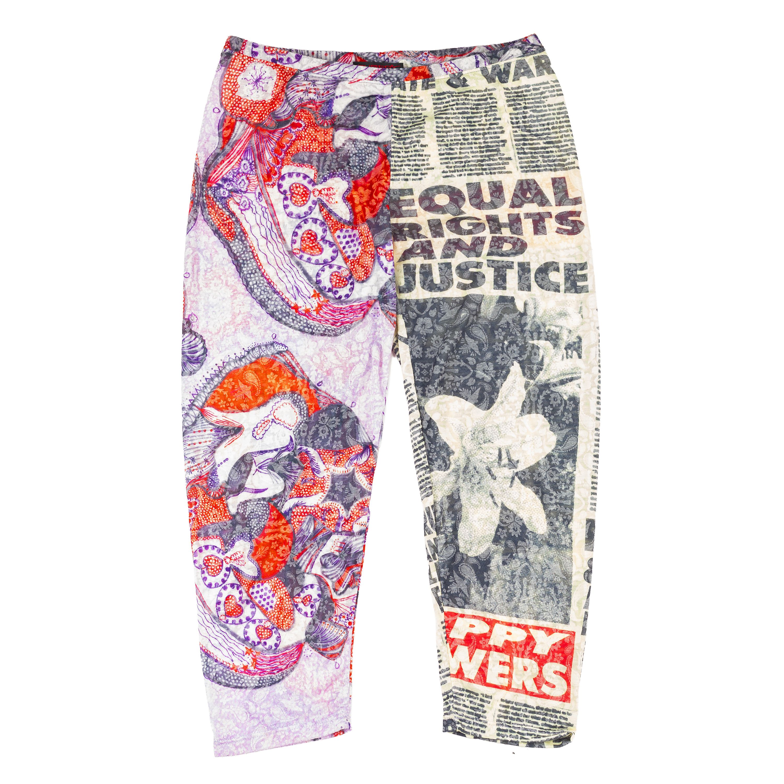 Custo Barcelona Custo Barcelona Vintage ‘Equal and Justice’ Capri Leggings Size 26" / US 2 / IT 38 - 3 Thumbnail