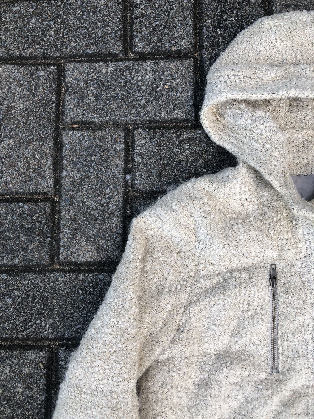 If Six Was Nine Japanese White Faux-Fur Maison Margiela Style Bomber Jacket Size US L / EU 52-54 / 3 - 3 Thumbnail
