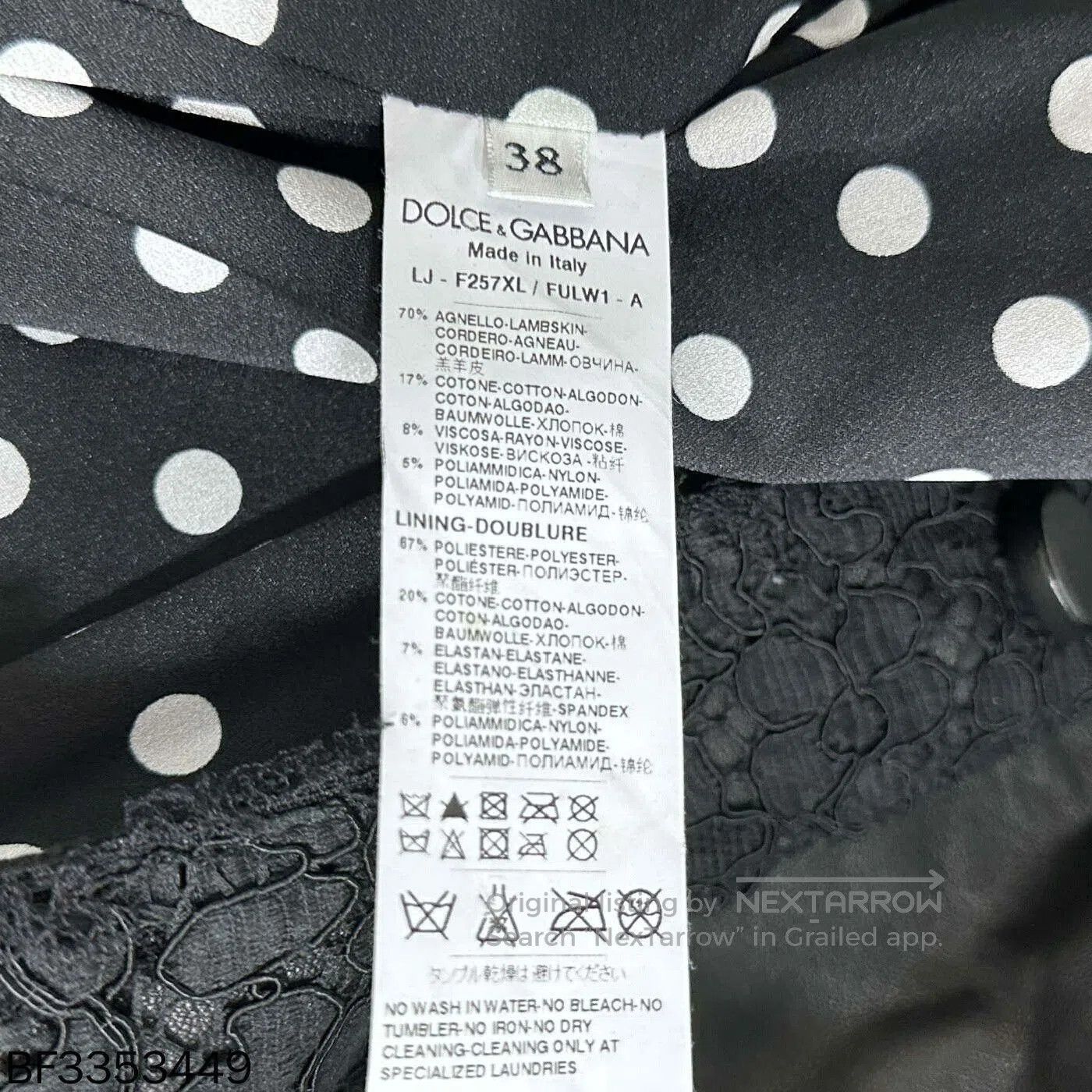 Dolce & Gabbana Dolce & Gabbana Lace Leather Jacket. Size S / US 4 / IT 40 - 4 Thumbnail