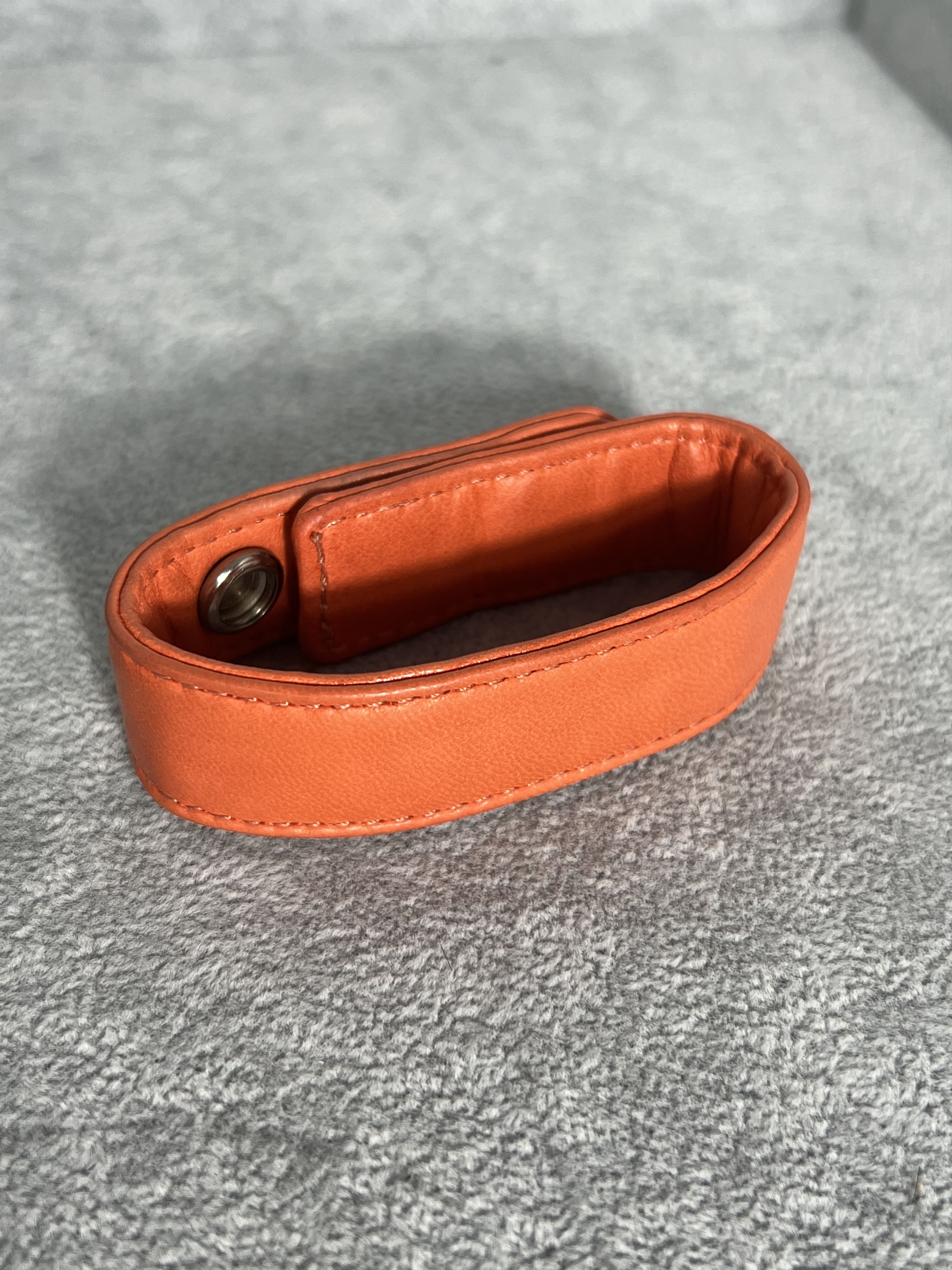 Chrome Hearts Chrome Hearts Orange Leather Bracelet Floral Stud 925 Size ONE SIZE - 4 Thumbnail