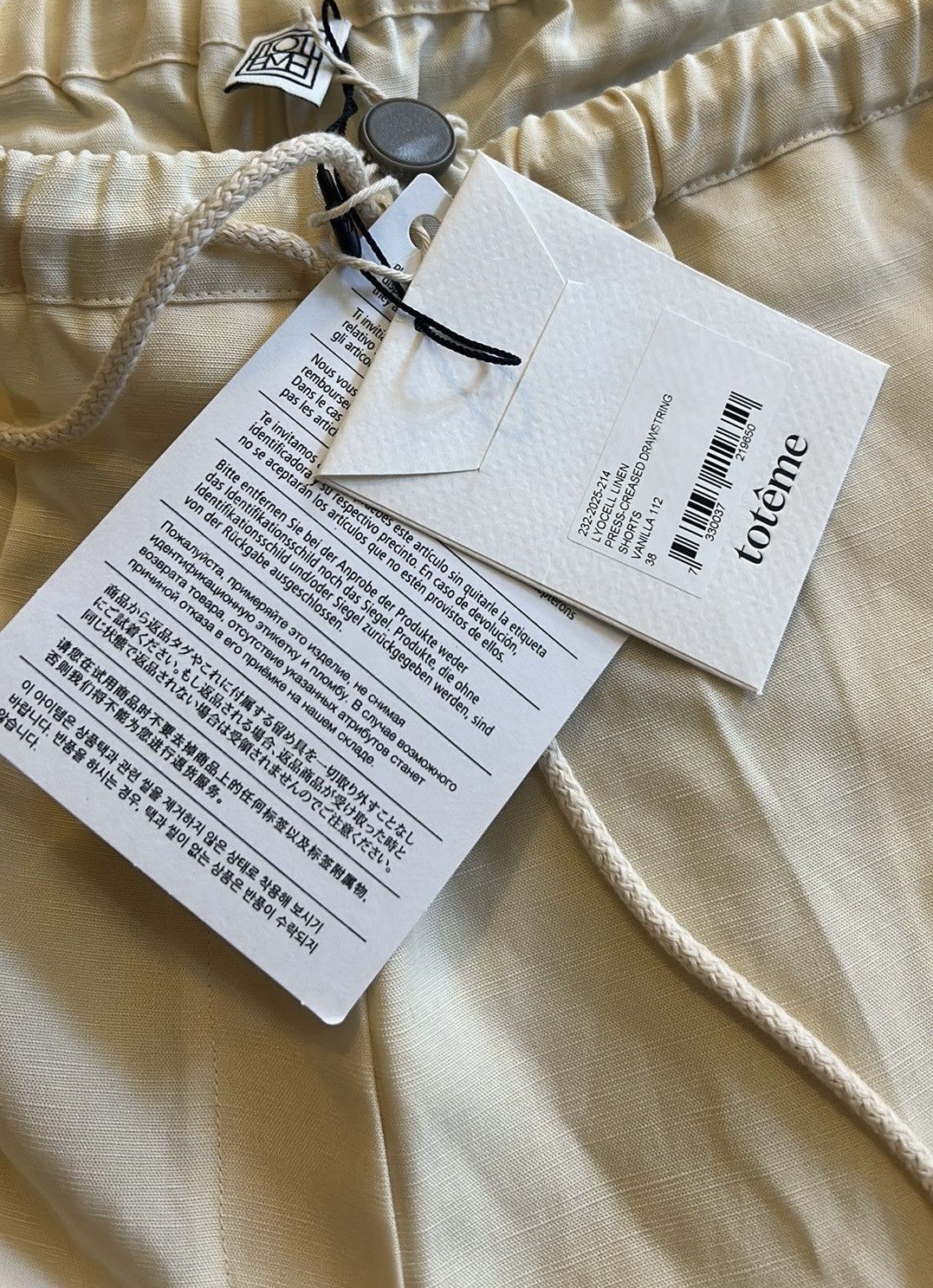 Toteme TOTEME Press-Creased Drawstring TENCEL linen-blend Shorts Size 27" / US 4 / IT 40 - 7 Thumbnail