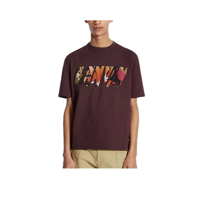 Lanvin Lanvin Logo Print Short Sleeve T-Shirt for Men 0079 Size US M / EU 48-50 / 2 - 1 Thumbnail