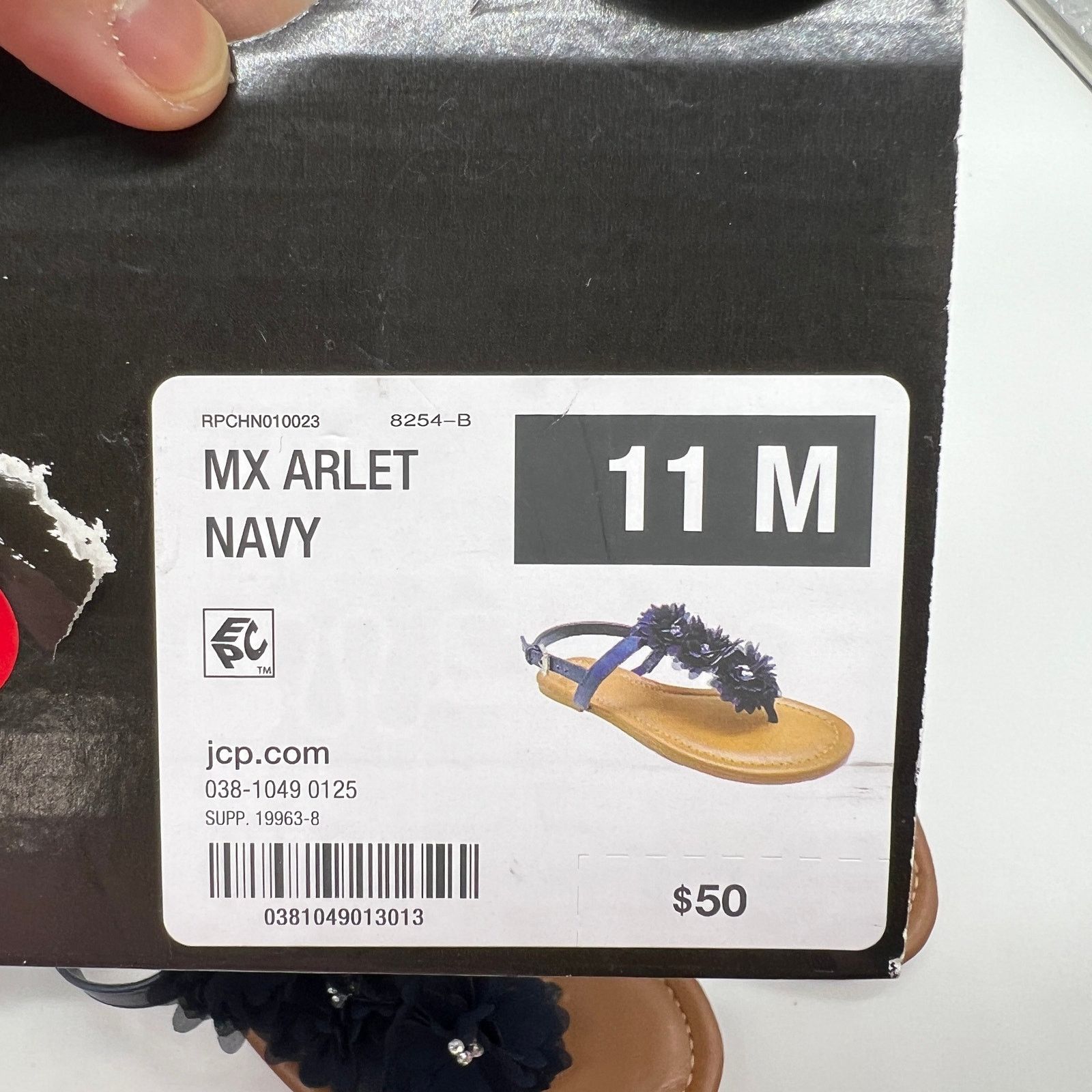 Other Mixit Womens Arlet Adjustable Strap Sandals Navy Colo Size US 11 / IT 41 - 10 Thumbnail