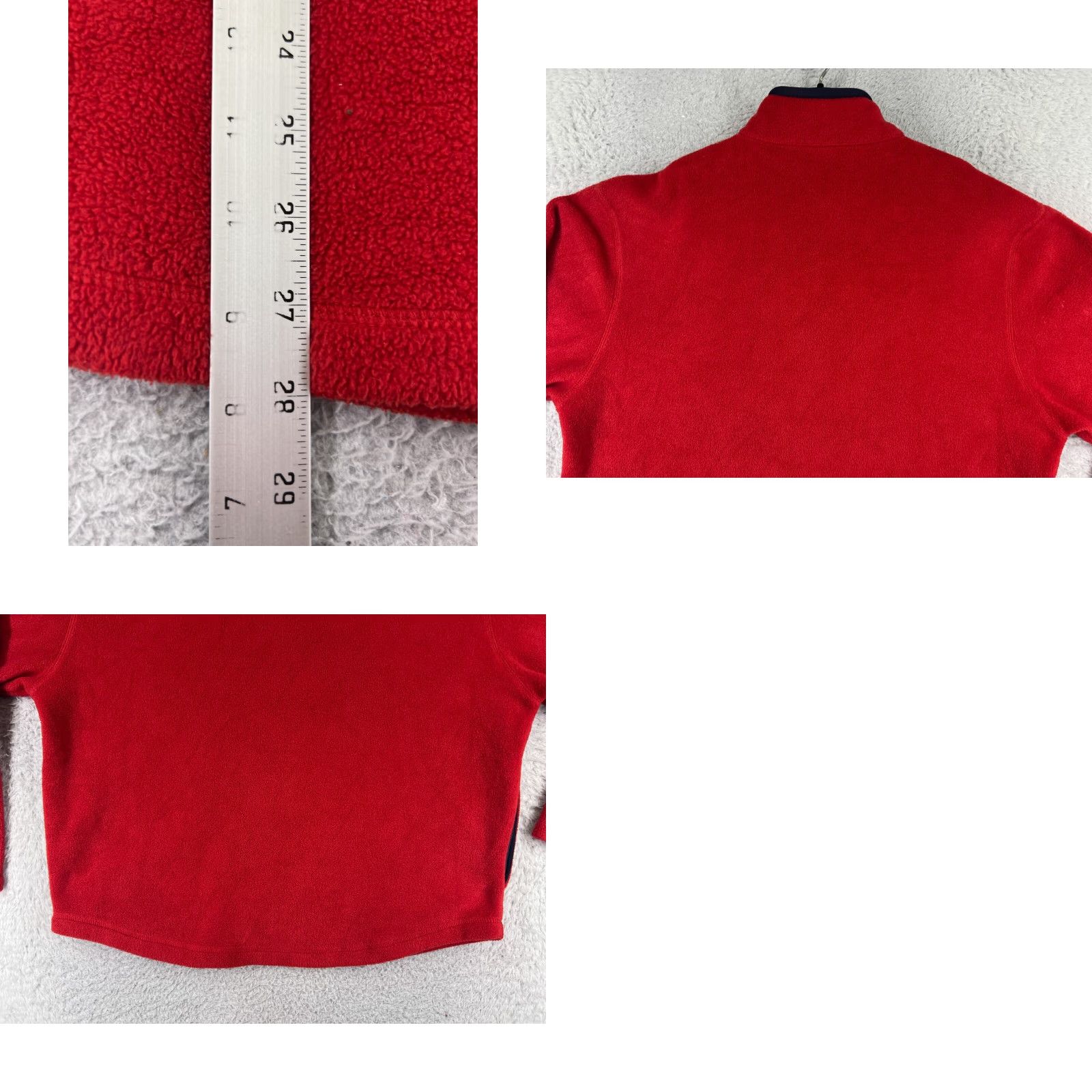 Old Navy Old Navy Mens Sweater Shirt Large Red 1/4 Zip Fleece Mock Neck Long Sleeve Polyester Embroidered Logo 90s? Size US L / EU 52-54 / 3 - 9 Thumbnail