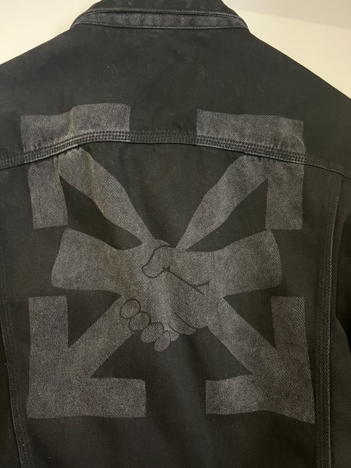 Off-White × Virgil Abloh Virgil era rare black denim jacket Size US L / EU 52-54 / 3 - 3 Thumbnail