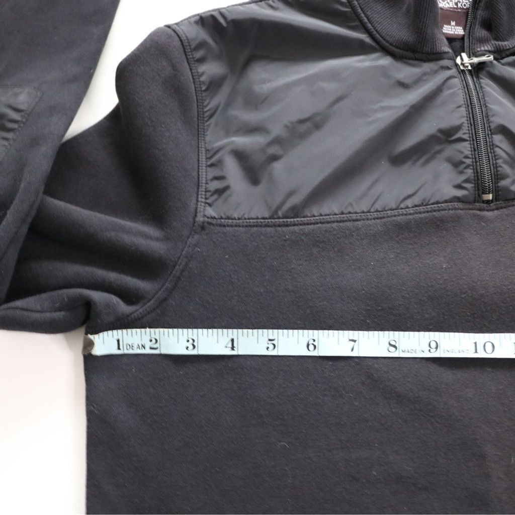 Michael Kors Michael Kors Men Black Collared Fleece Top 1/4 Zip M Preppy Size US M / EU 48-50 / 2 - 7 Thumbnail