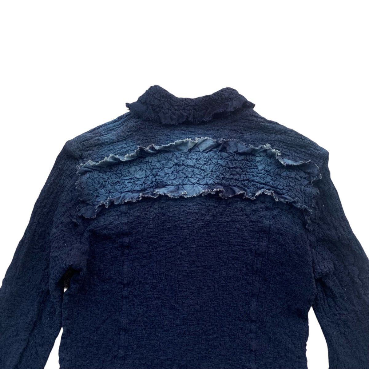 Issey Miyake ‼️LAST DROP‼️Issey Miyake ME Wrinkle Cauliflower Indigo Jacket Size S / US 4 / IT 40 - 5 Thumbnail