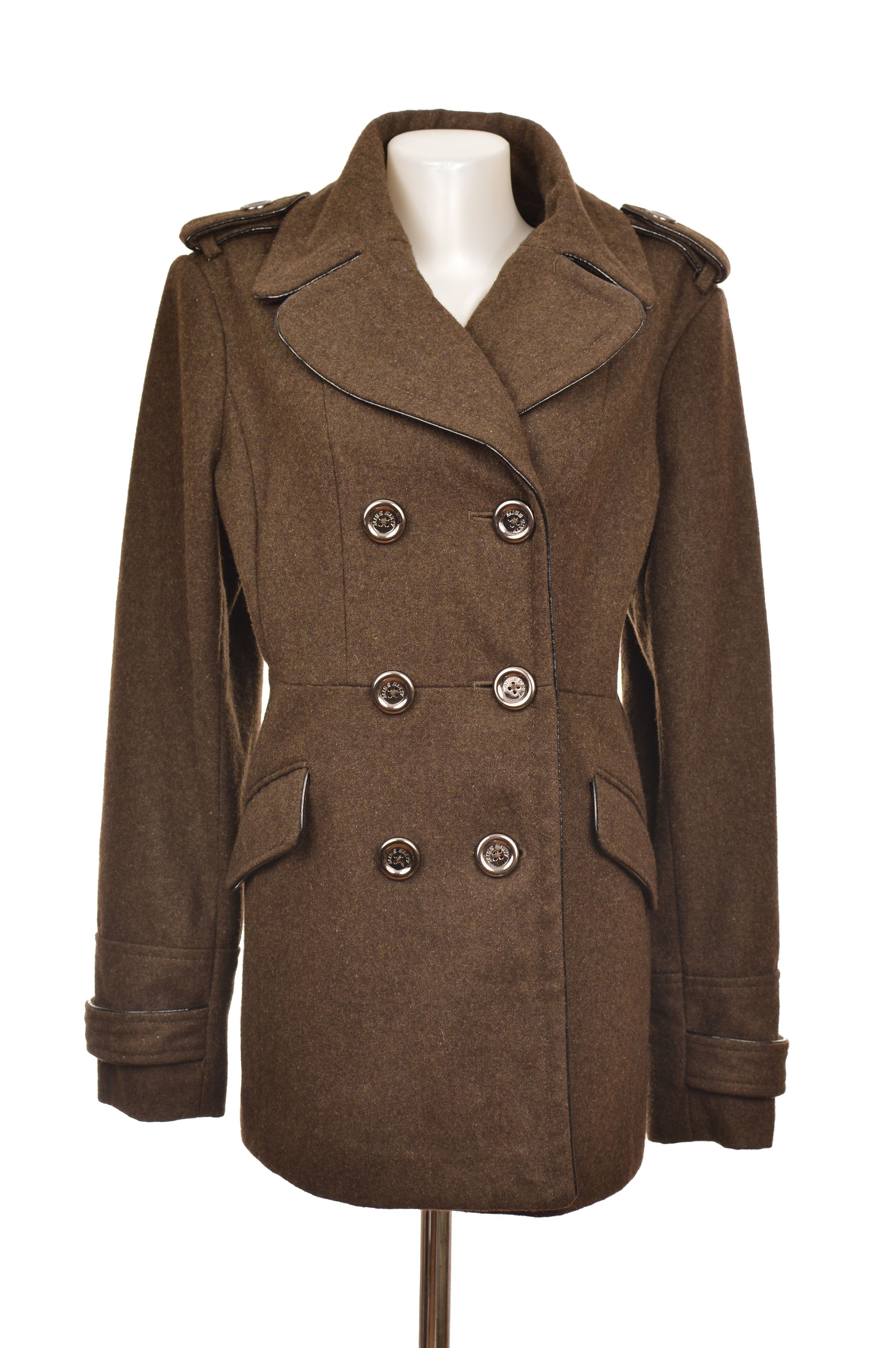 Miss Sixty Miss Sixty Vintage Double Breasted Wool Viscose Blend Coat Size XL / US 12-14 / IT 48-50 - 1 Thumbnail