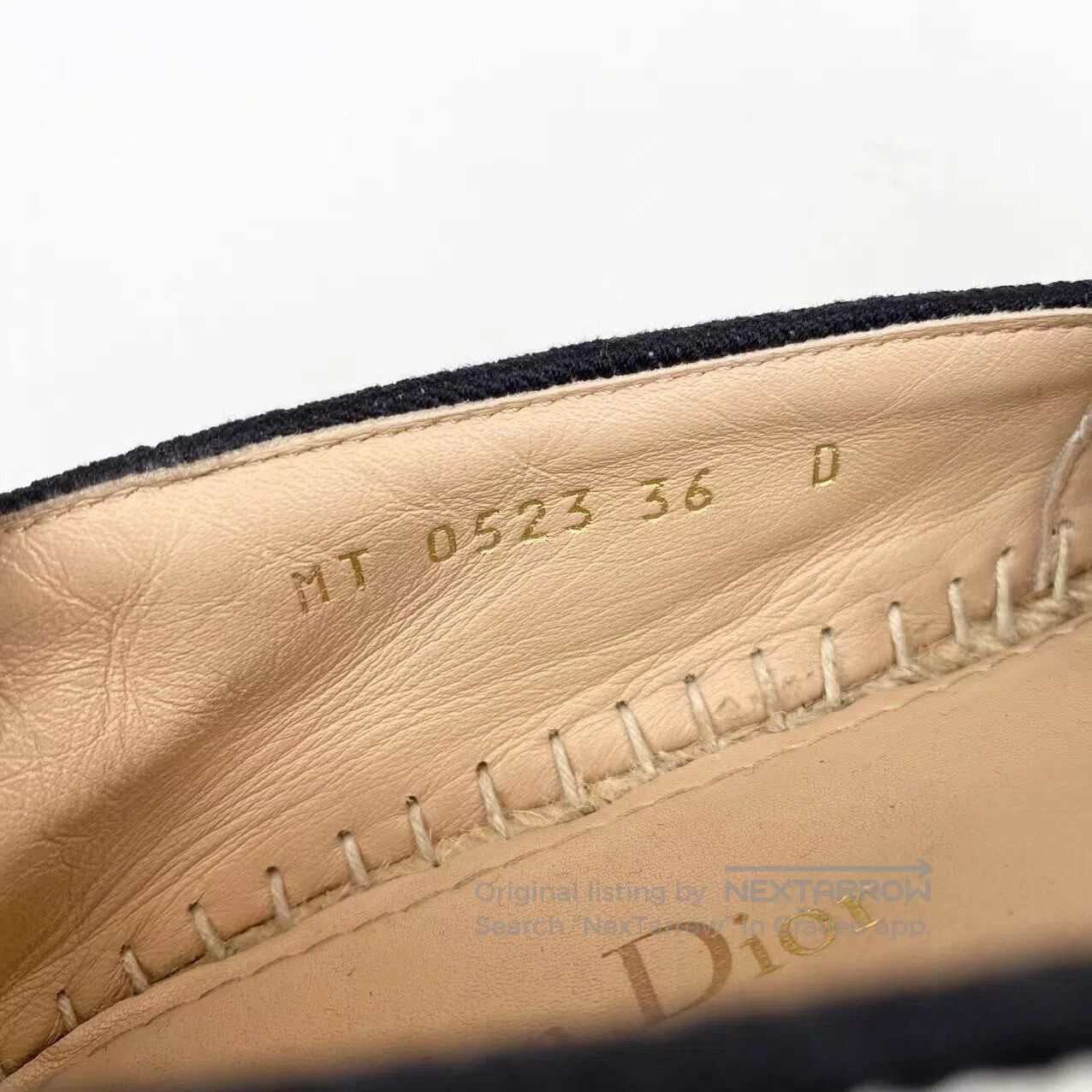 Dior Dior Floral embroidery slogan logo fisherman shoes| Size US 5.5 / IT 35.5 - 7 Thumbnail