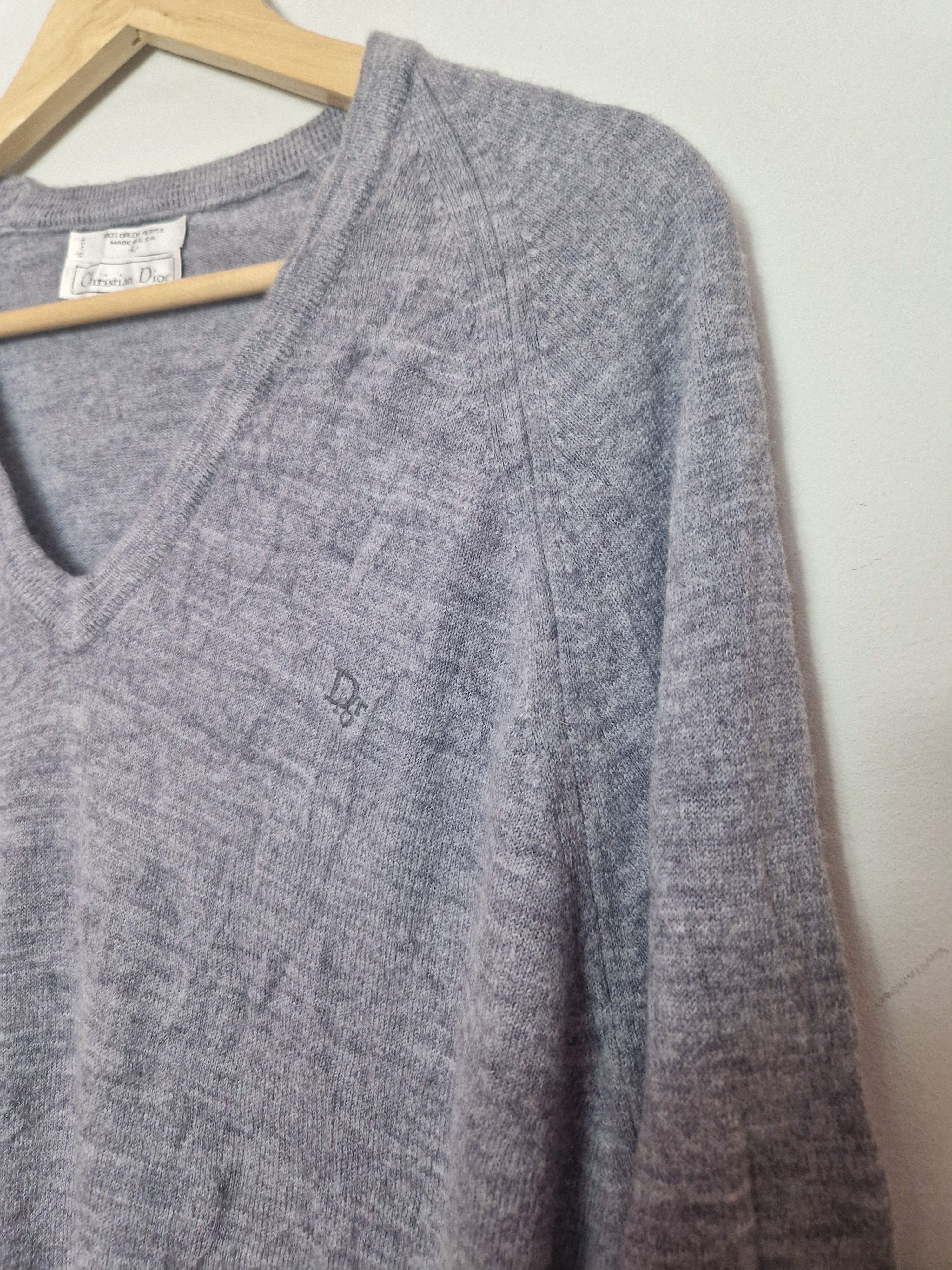 Dior × Hedi Slimane Dior vintage gray sweater Size US L / EU 52-54 / 3 - 3 Thumbnail