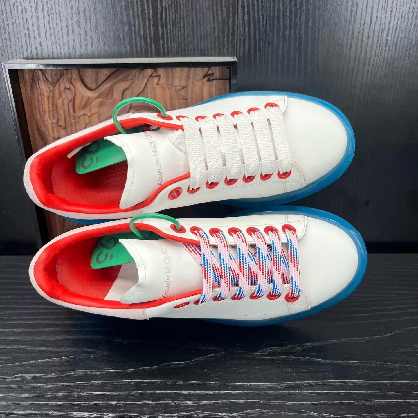 Alexander McQueen McQ white blue air 37.5 sneakers Size US 7 / IT 37 - 6 Thumbnail