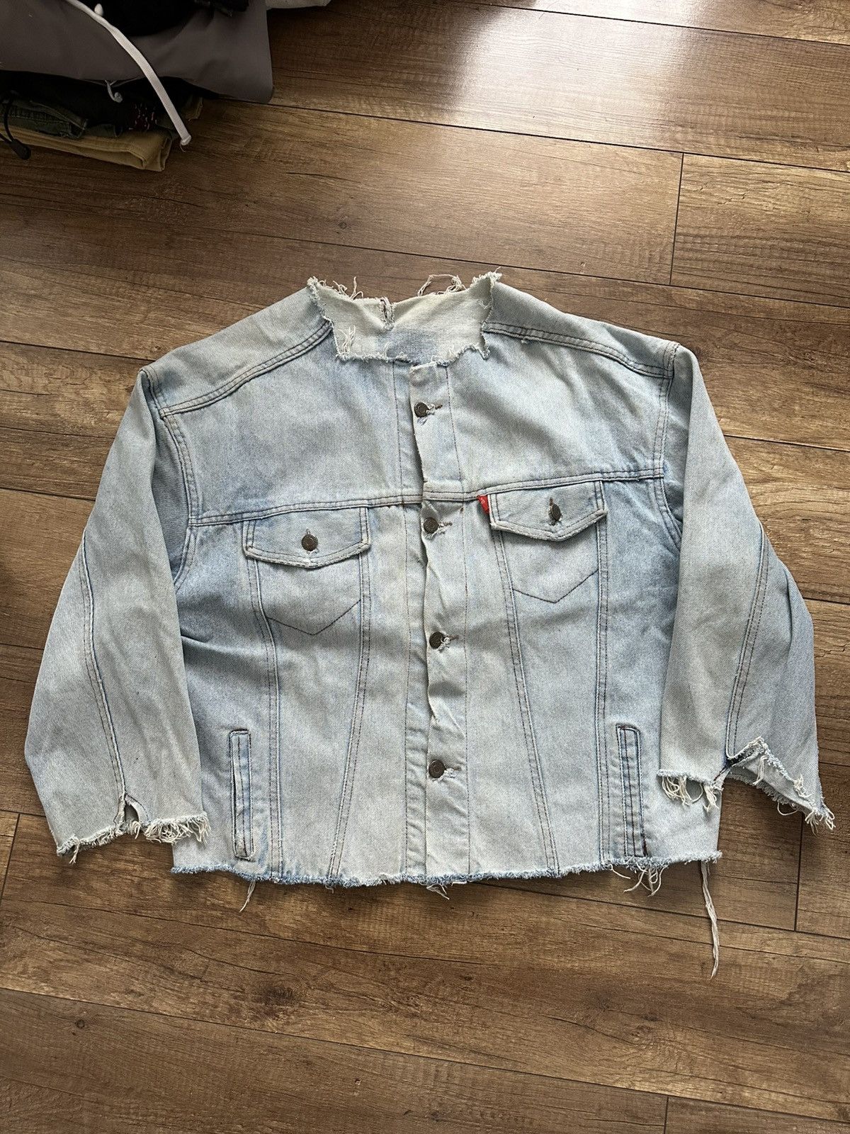 Levi's Levis Vintage Distressed Denim Jacket 50s 60s USA Size US S / EU 44-46 / 1 - 2 Thumbnail