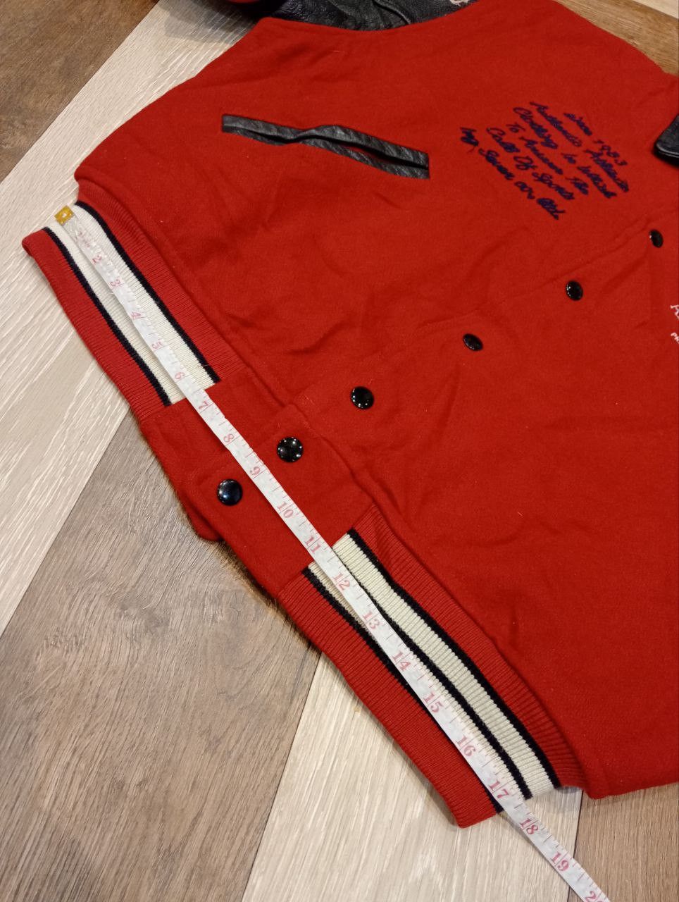 Japanese Brand VINTAGE POSHBOY PATCHES VARSITY JACKET Size US L / EU 52-54 / 3 - 19 Thumbnail