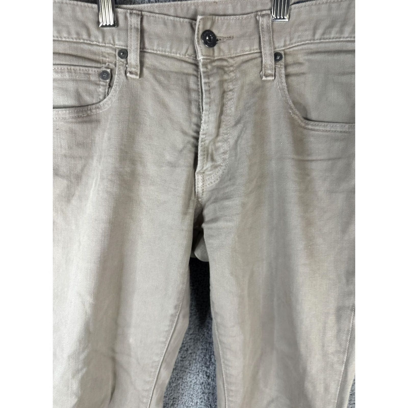 Bonobos Bonobos Jeans Mens 29x28 Beige Straight Leg Stretch Denim Casual Khaki Pants Jeans Men 29 Beige Straight Leg Size US 29 - 4 Thumbnail