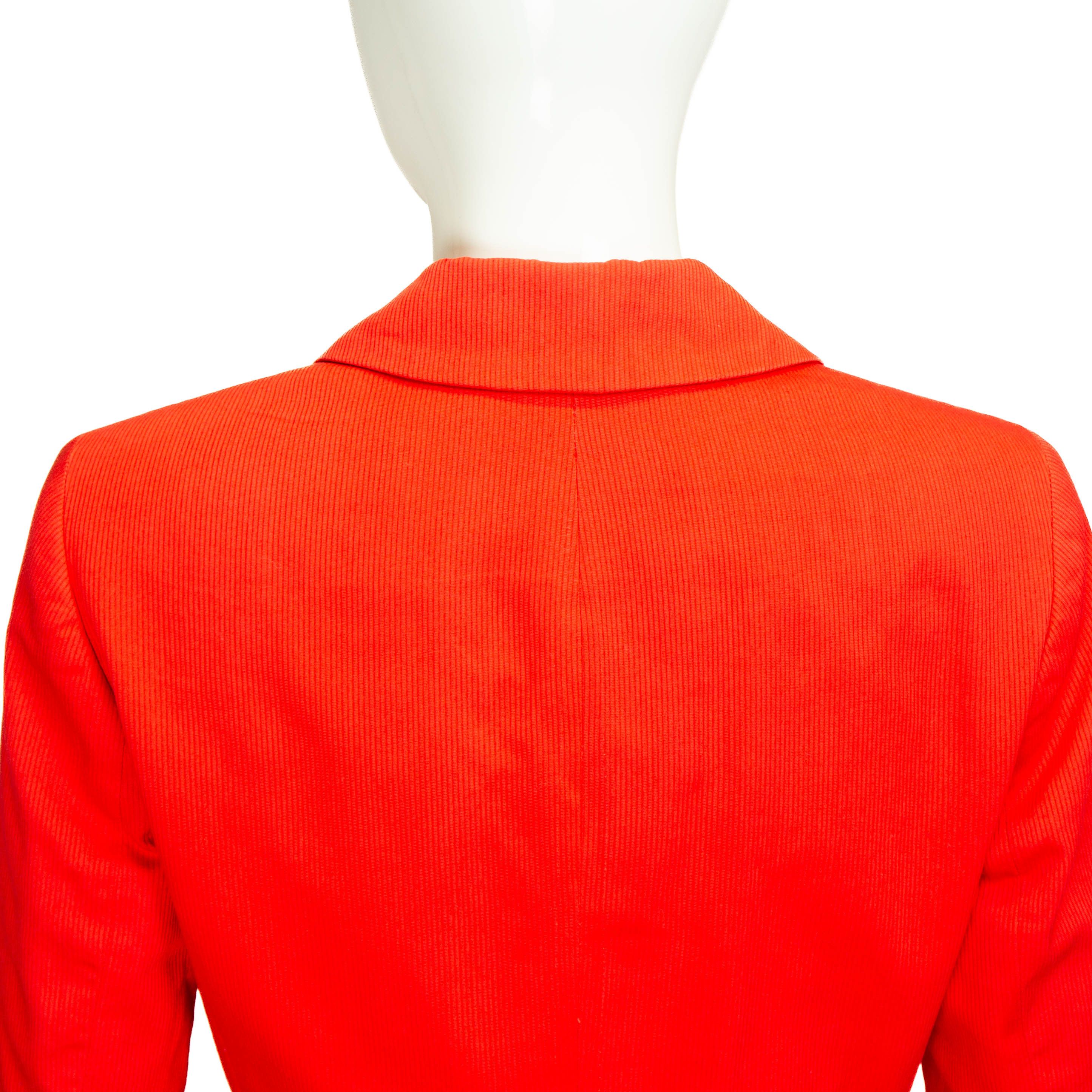 Versace × Versus VERSUS Gianni Versace Red Set Blazer Pants Vintage 90s 00s Size S / US 4 / IT 40 - 7 Thumbnail