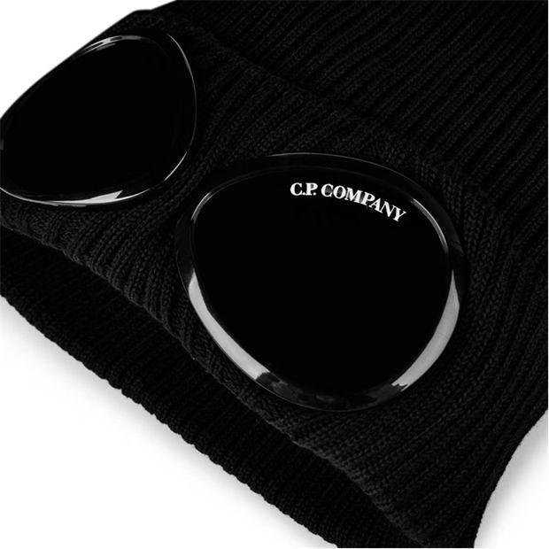C.P. Company o1g2r1mq0225 Size: OS Beanie in Black Size ONE SIZE - 3 Thumbnail
