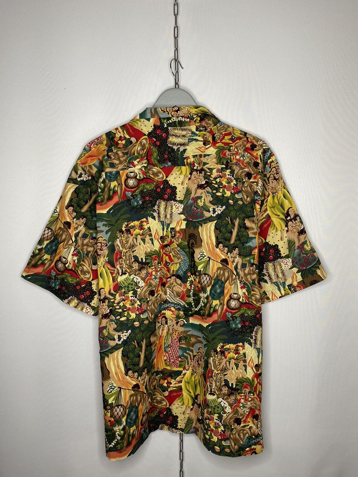 Other 🌴Men’s Vintage Art Crazy Hawaiian Shirt Overprint Designer🌴 Size US XL / EU 56 / 4 - 5 Thumbnail