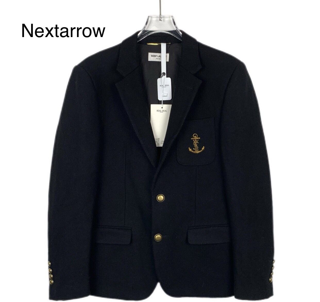 Saint Laurent SLP wool mixed with mulberry silk suit jacket
