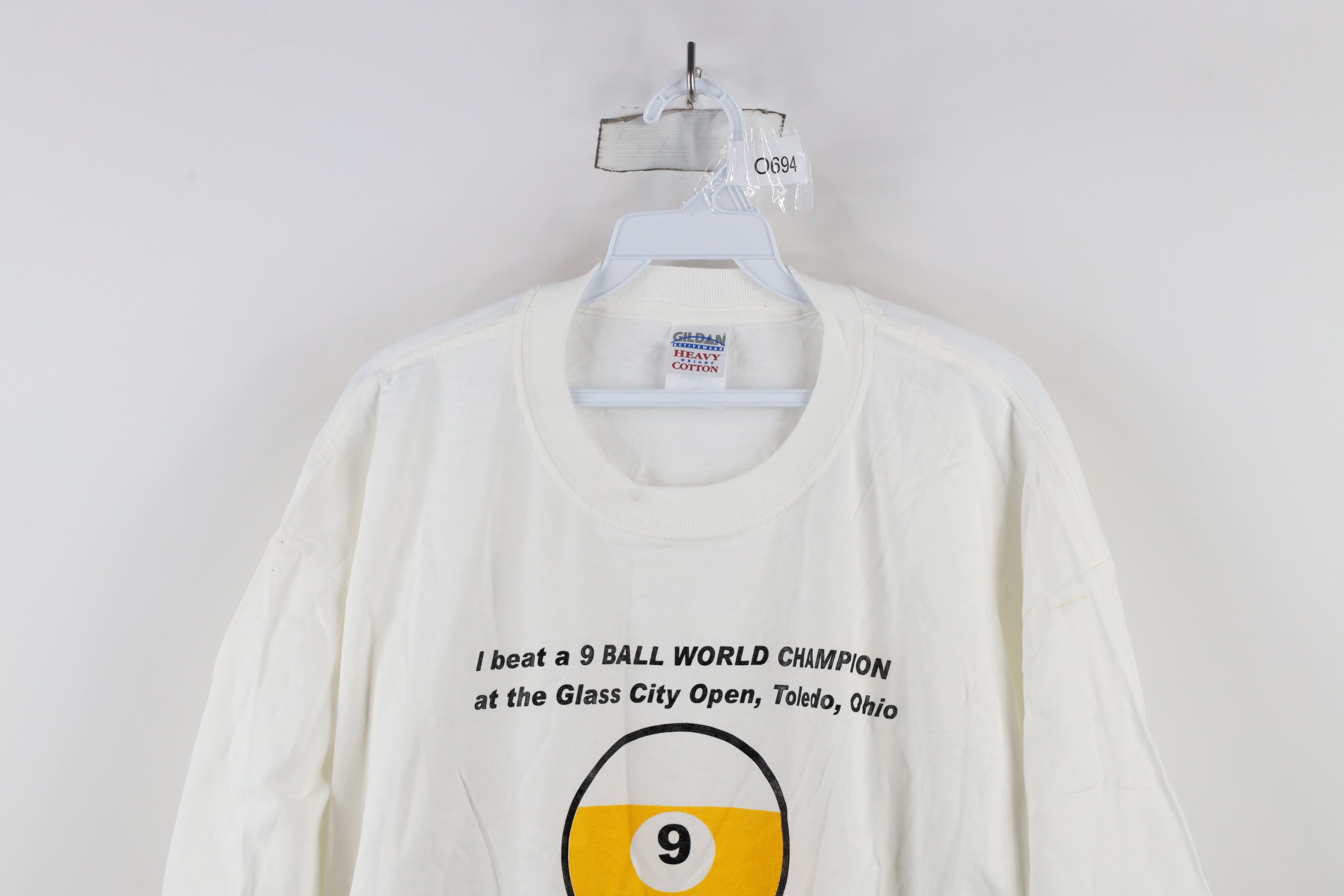 Vintage Vintage World Champion Glass City Open Pool T-Shirt Size US XL / EU 56 / 4 - 2 Thumbnail