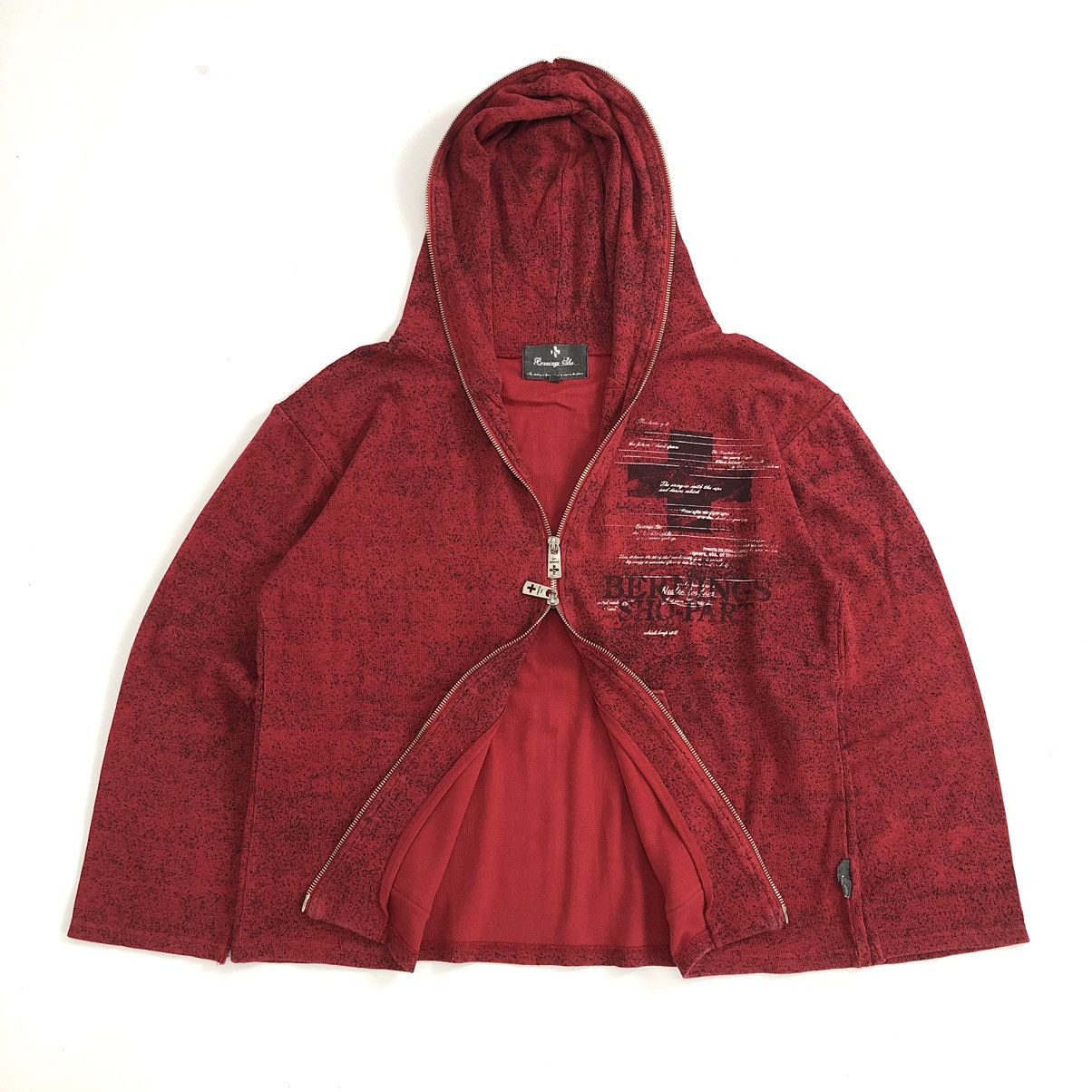 If Six Was Nine × Le Grande Bleu (L.G.B.) Bernings Sho Skulls Poem Ifsixwasnine Lgb Style Zip Hoodie Size US L / EU 52-54 / 3 - 14 Thumbnail