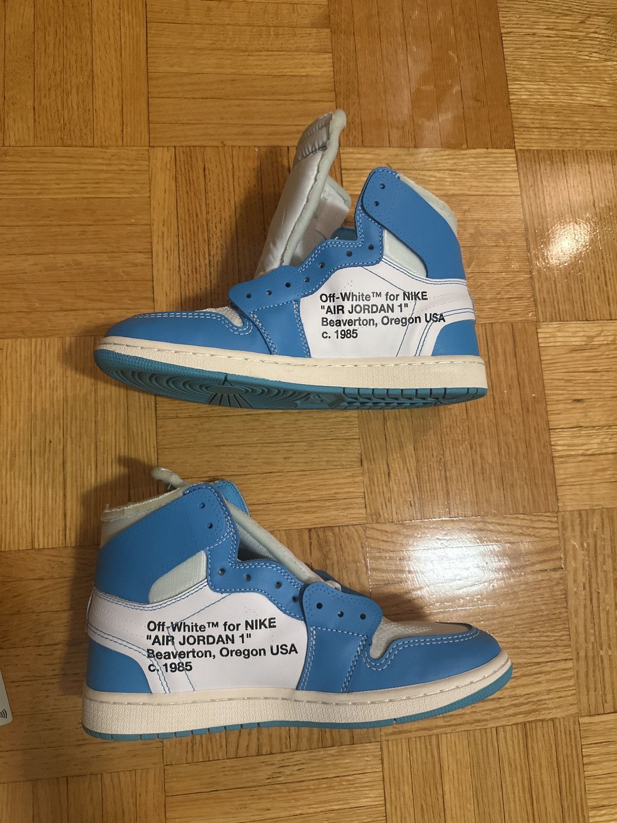 Jordan Brand × Off-White Jordan 1 OFF-White UNC Size 9 Size US 9 / EU 42 - 13 Thumbnail