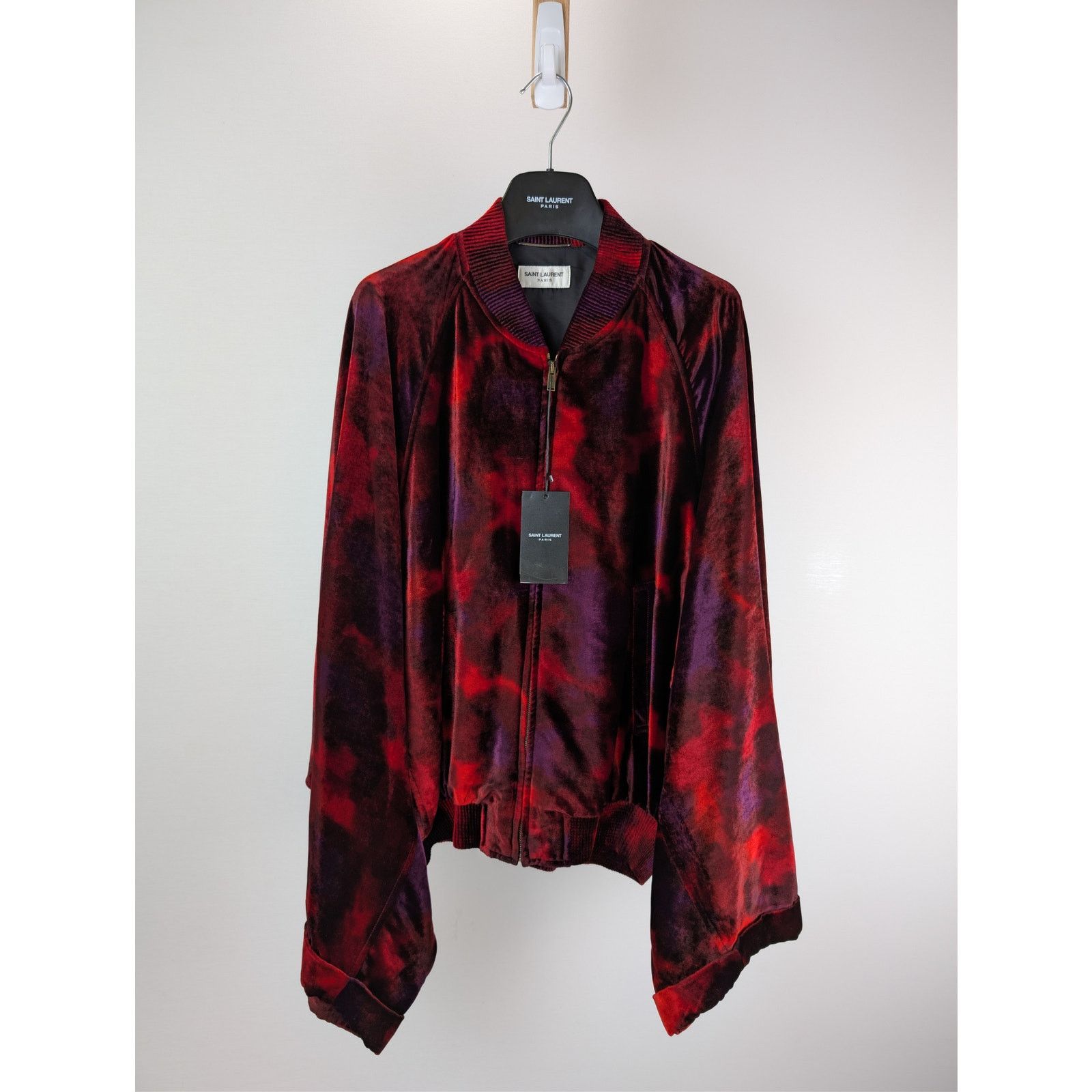Saint Laurent Paris o1rshd1 Velours Liquide Ombre Jacket in Rouge Rose Size US L / EU 52-54 / 3 - 9 Thumbnail