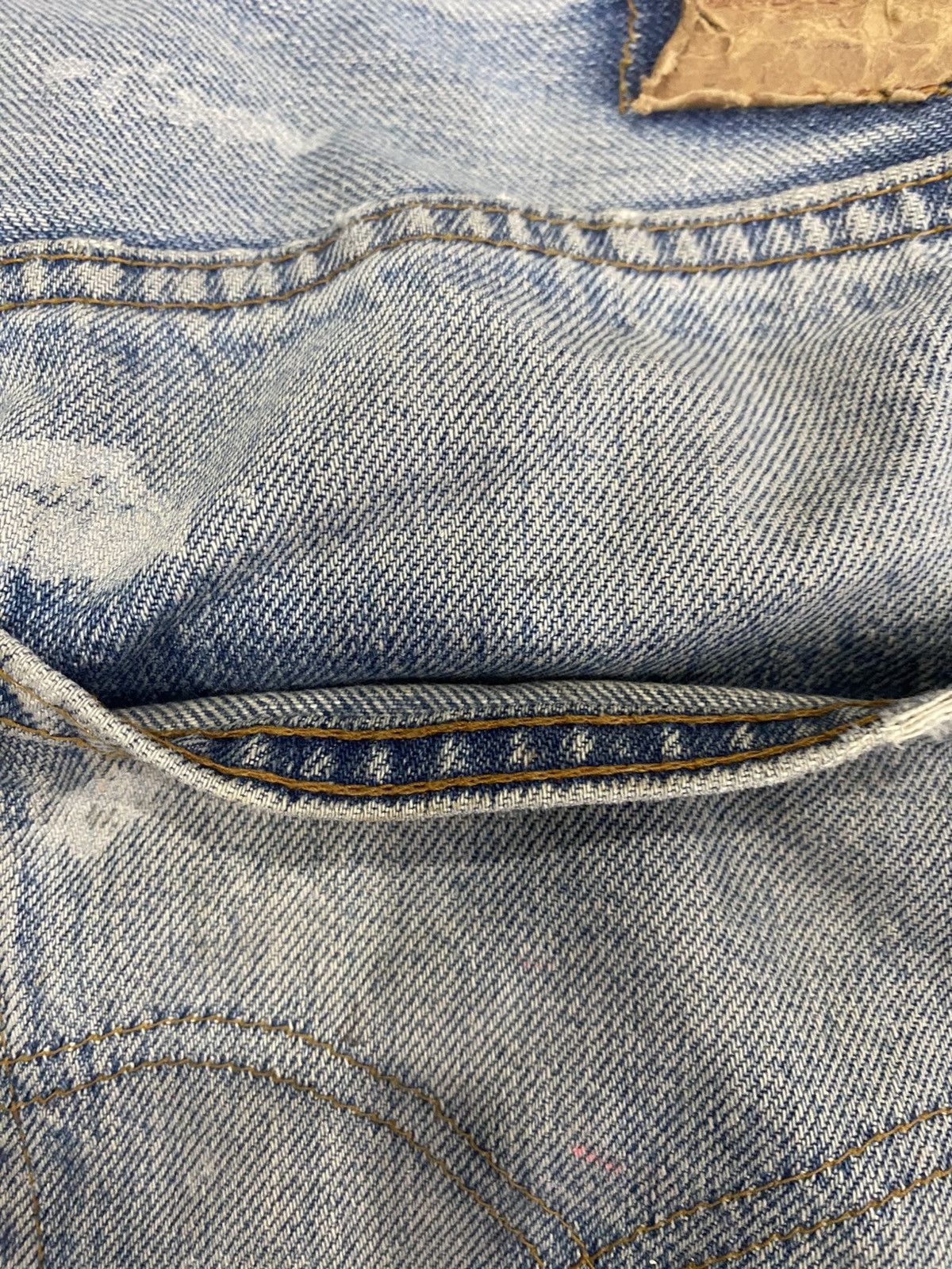 Levi's Vintage Levis small E redline selvadge splash paint Size US 34 / EU 50 - 9 Thumbnail