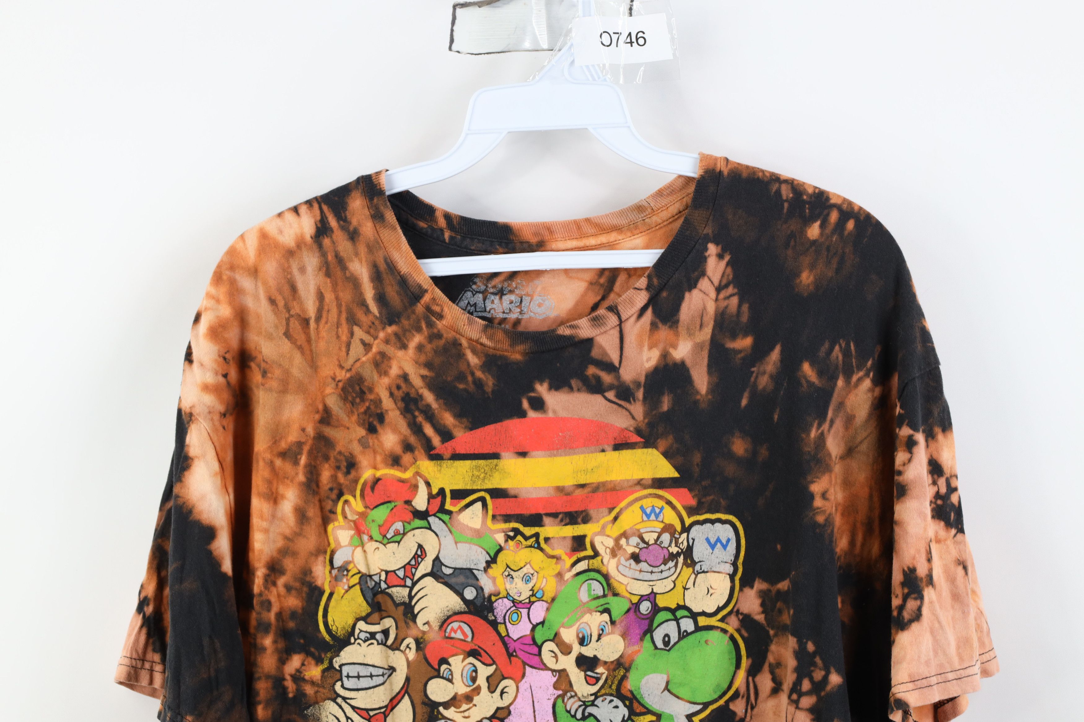 Nintendo Vintage Y2K Nintendo Acid Wash Super Mario Game T-Shirt Size US XL / EU 56 / 4 - 2 Thumbnail