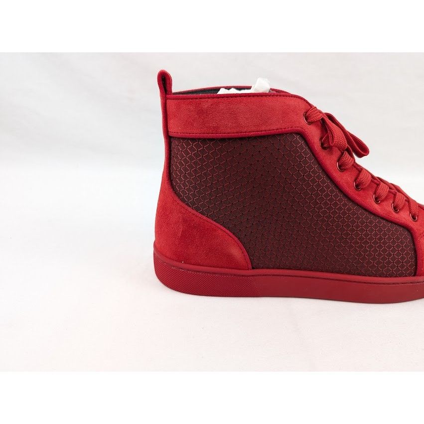 Christian Louboutin o1rshd1 Louis Orlato Flat Hi-Top Sneakers in Loubi Size US 12 / EU 45 - 2 Thumbnail