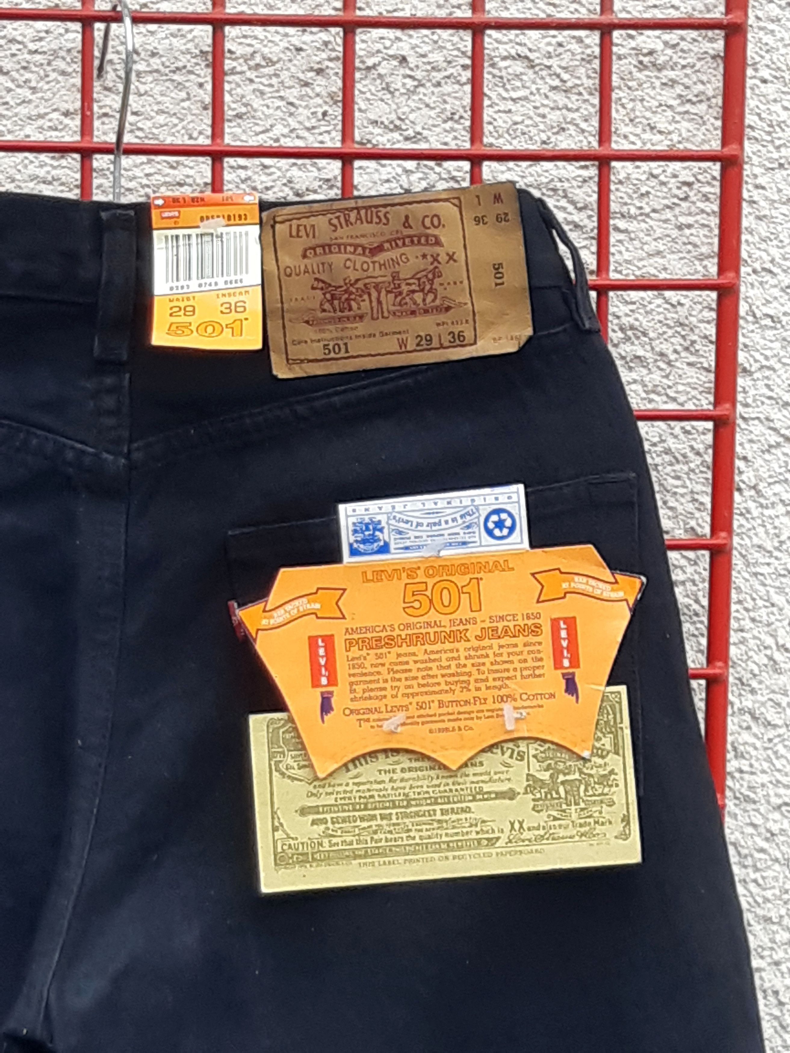 Levi's Vintage 90s LEVIS 501 Jeans USA size W29 L36 NWT Size 29" - 4 Thumbnail