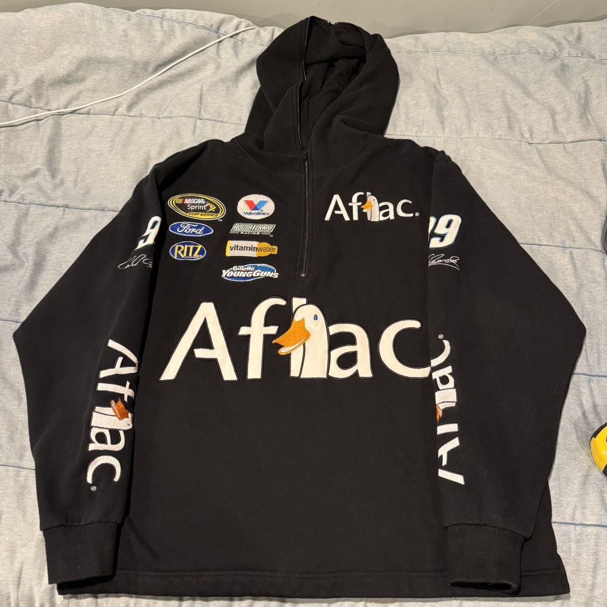 Chase Authentics Aflac Carl Edwards Half Zip Hoodie Size US L / EU 52-54 / 3 - 1 Thumbnail