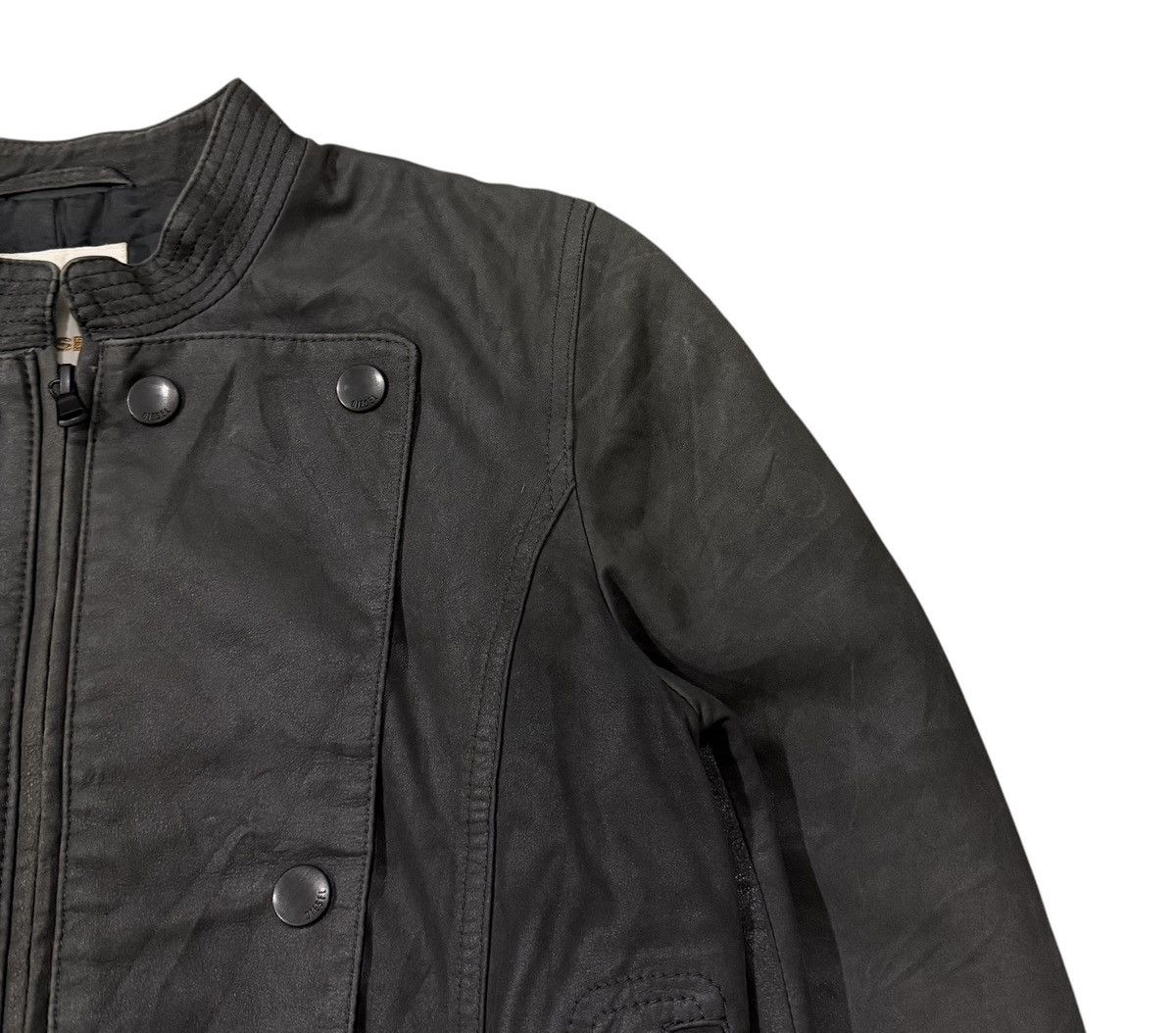 Diesel Black Gold Vintage Diesel Lamb Leather Avant Garde Inspired Jacket Size XS / US 0-2 / IT 36-38 - 2 Thumbnail