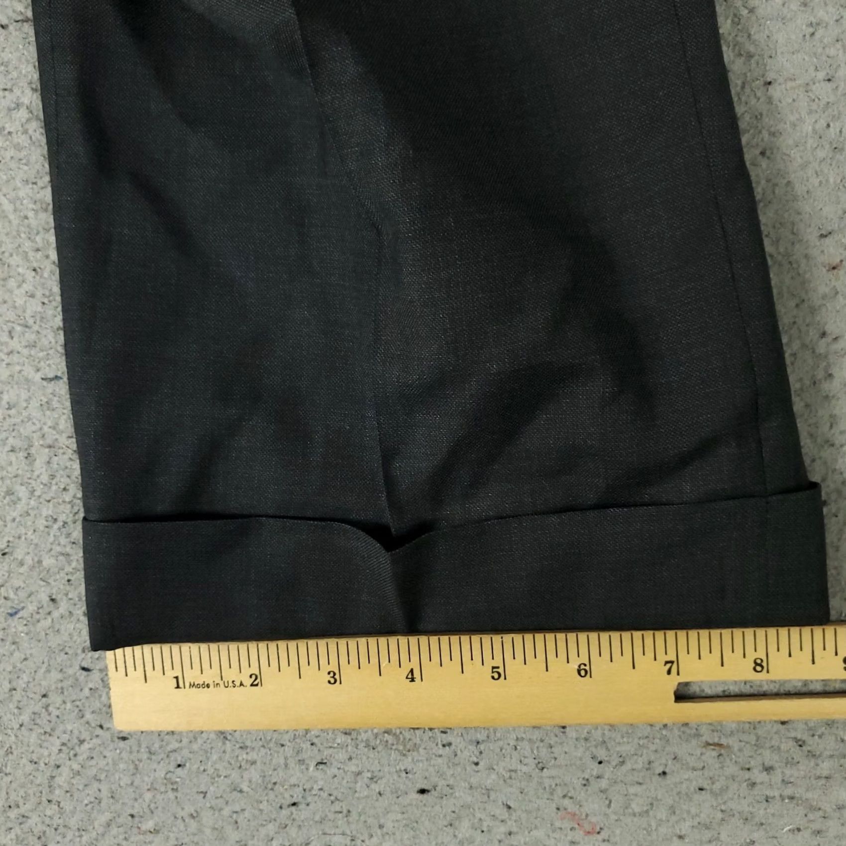 Zanella Zanella Pants Mens 42x30 Gray Devon Wool Flat Front Trousers Slacks Dress Pants Regular Straight Wool 42 Gray Mens Leg Style: Straight Size US 42 / EU 58 - 6 Thumbnail