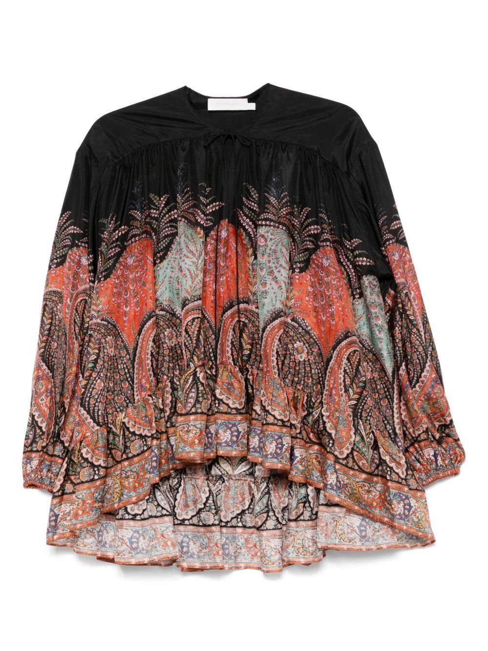 Zimmermann CASCADIAN PRINTED SILK TOP | Grailed