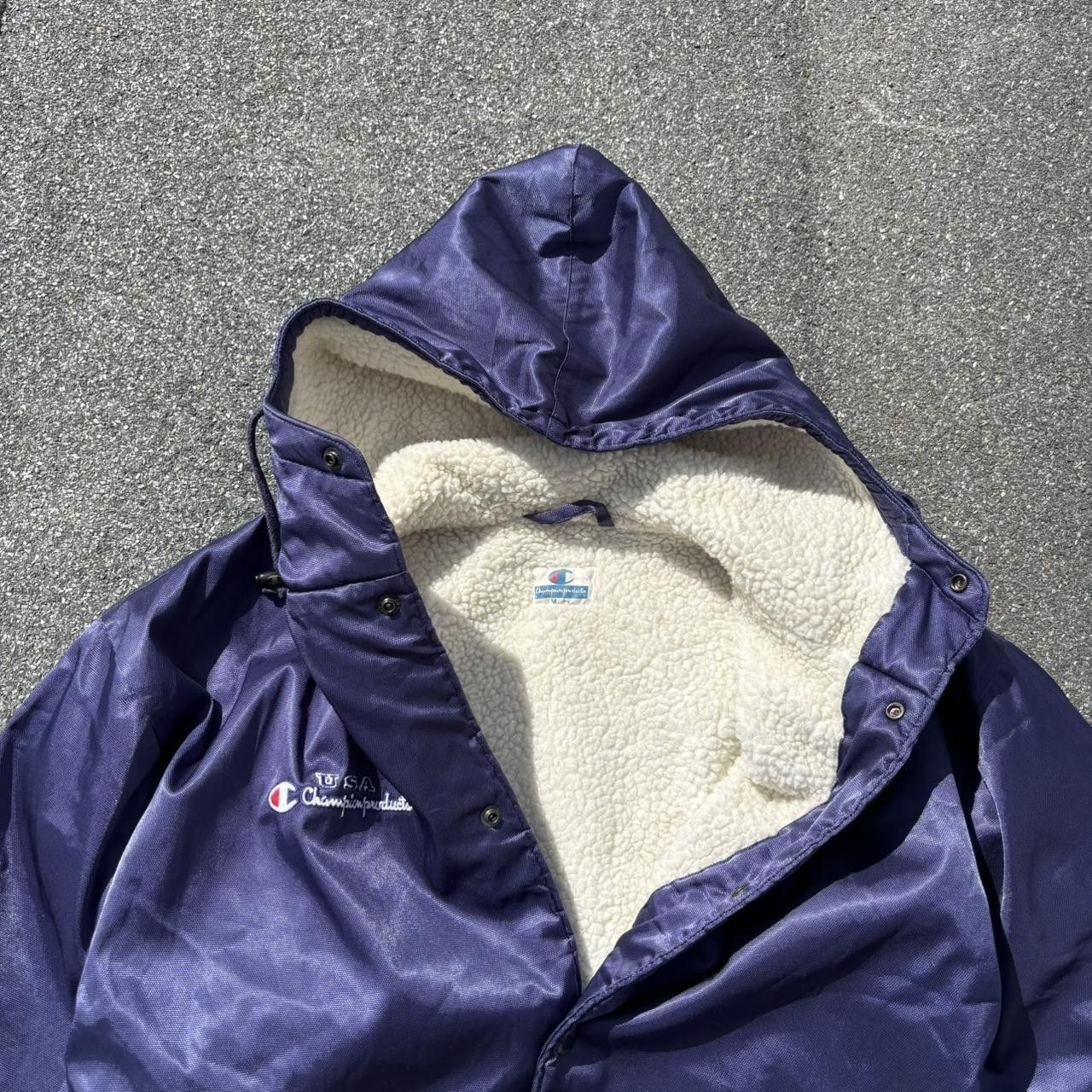 Champion × Japanese Brand × Vintage Vintage y2k 90s Champion sherpa lined jacket Size US M / EU 48-50 / 2 - 5 Thumbnail