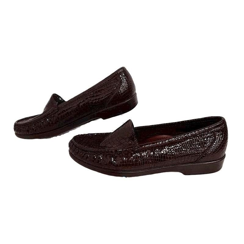 SAS SAS Simplify Faux Croc Patent Leather Comfort Loafers 8W Size US 8 / IT 38 - 7 Thumbnail