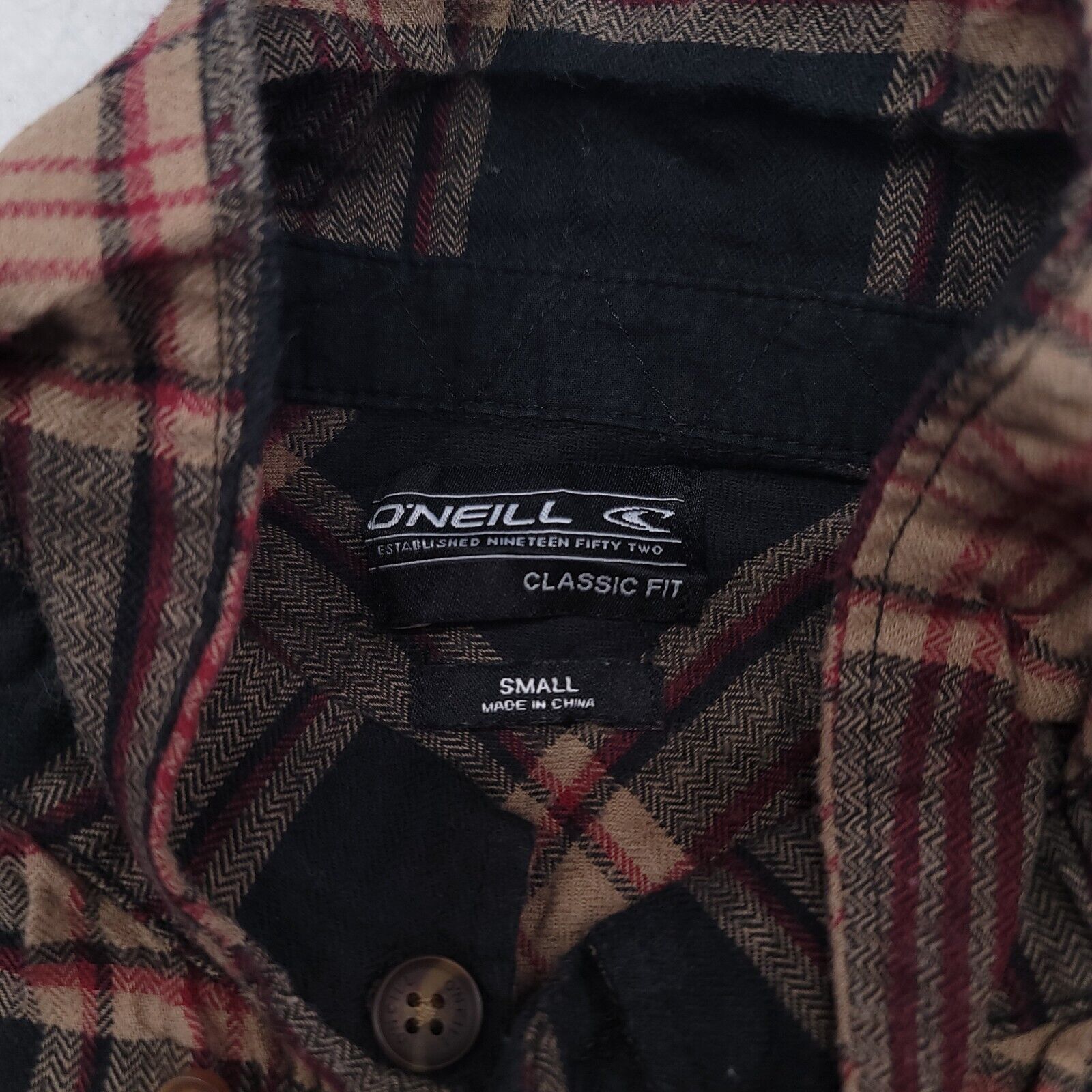 O'Neill O'Neill Tartan Flannel Shirt Mens Size Small S Black Brown Size US S / EU 44-46 / 1 - 3 Thumbnail