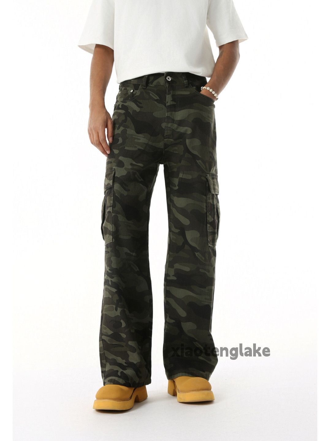 Designer × Japanese Brand × Vintage Utility military outdoor tactical cargo baggy camo pants Size US 33 - 1 Thumbnail