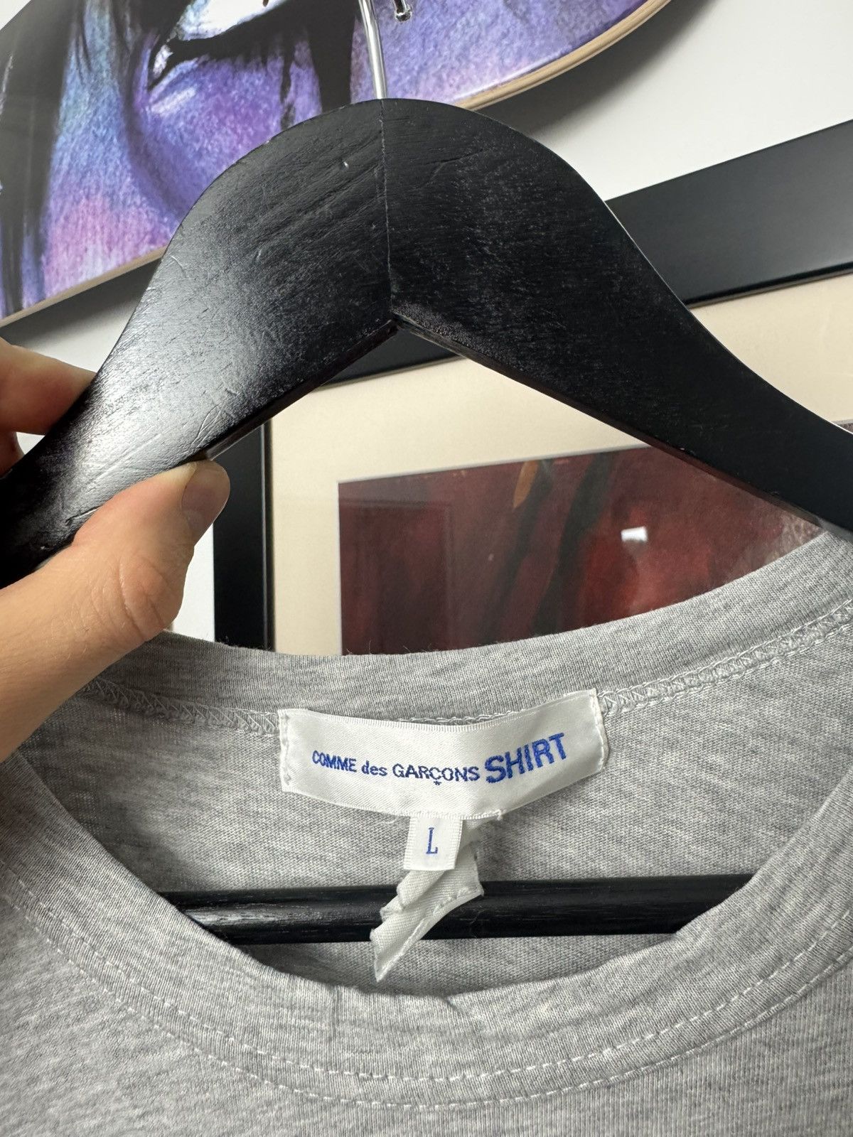 Comme des Garcons Comme Des Garcons Shirt Big Logo Japanese Tee Streetwear Size US L / EU 52-54 / 3 - 4 Thumbnail
