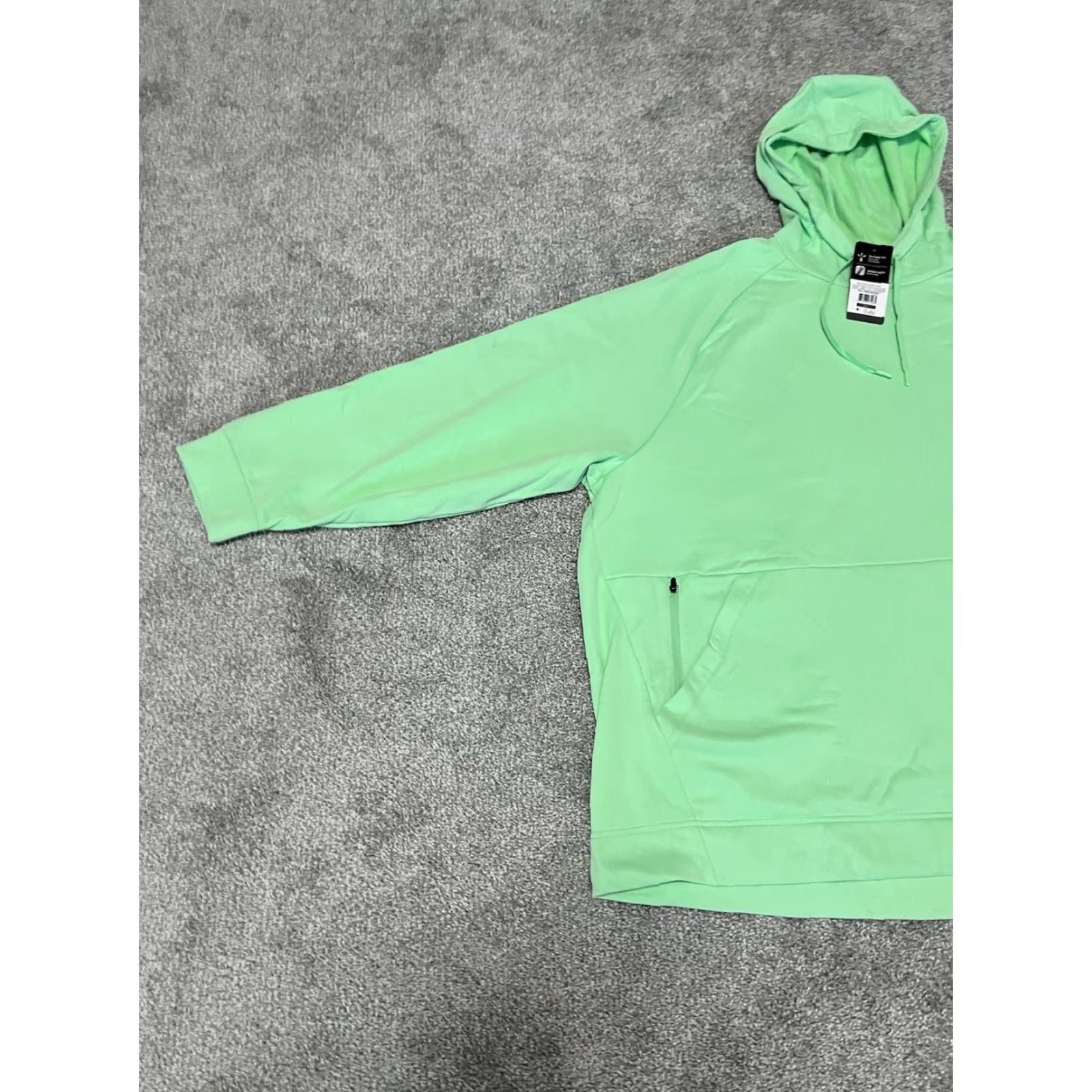 Russell Athletic RUSSELL Polytech Fleece Pullover Hoodie Sweatshirt Green 5XL Men Hooded Graphic Print Pockets Logo Size US XXL / EU 58 / 5 - 3 Thumbnail