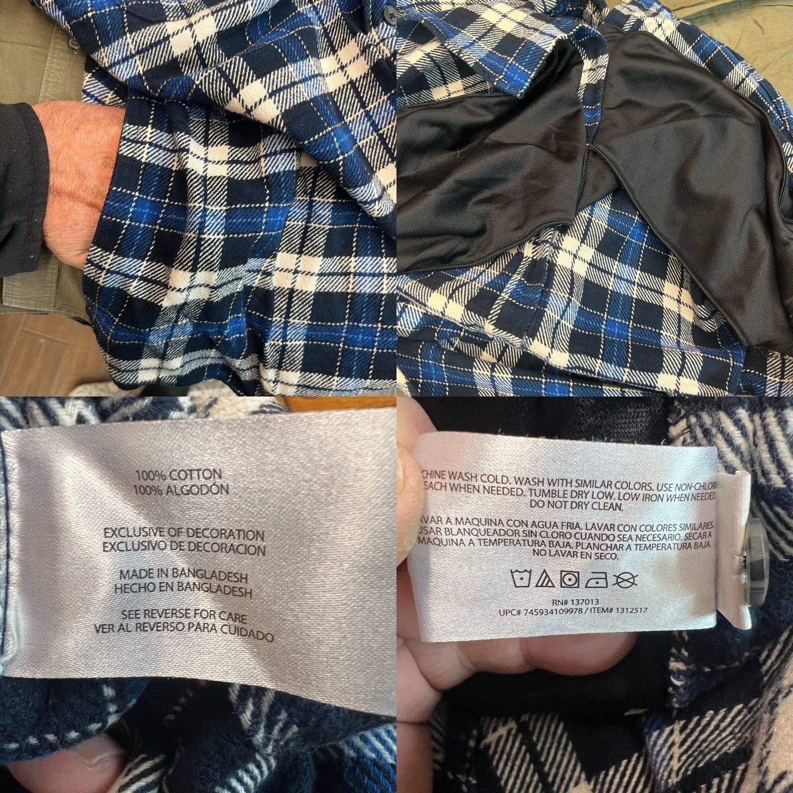 Orvis Orvis Shirt Plaid Flannel Button-Up Mens 2XL Blue Long Sleeve Pockets Casual, Workwear, Travel Size US XXL / EU 58 / 5 - 8 Thumbnail