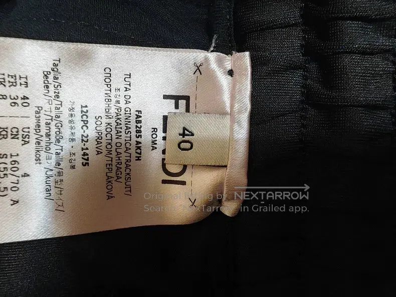 Fendi Fendi Side Double F Letter Logo Drawstring Sports Pants Size 26" / US 2 / IT 38 - 5 Thumbnail