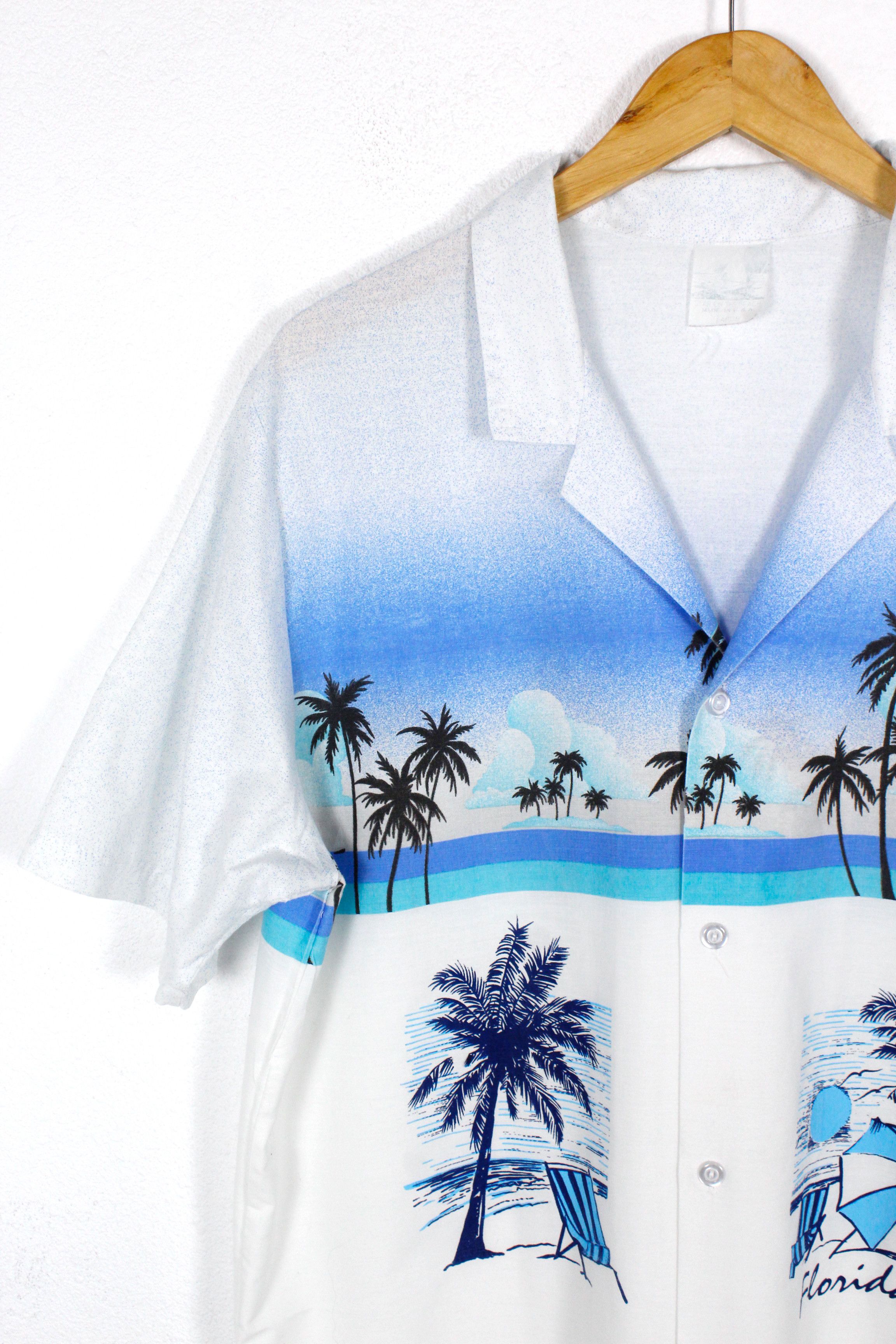 Vintage Vintage Florida Graphic Retro Hawaiian Shirt Made in USA Size US L / EU 52-54 / 3 - 3 Thumbnail